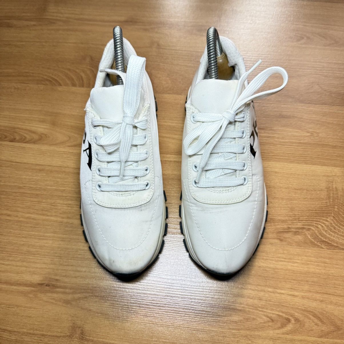 Prada Prada Matchrace Nylon Sneakers City Shoes Big Logo Print Size US 7.5 / IT 37.5 - 3 Thumbnail
