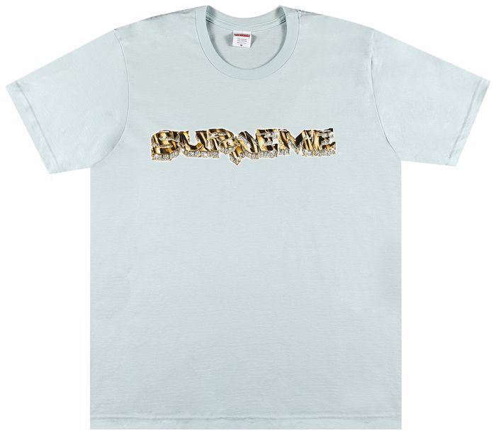 Supreme Supreme Diamond Tee Pale Blue Size US L / EU 52-54 / 3 - 1 Thumbnail
