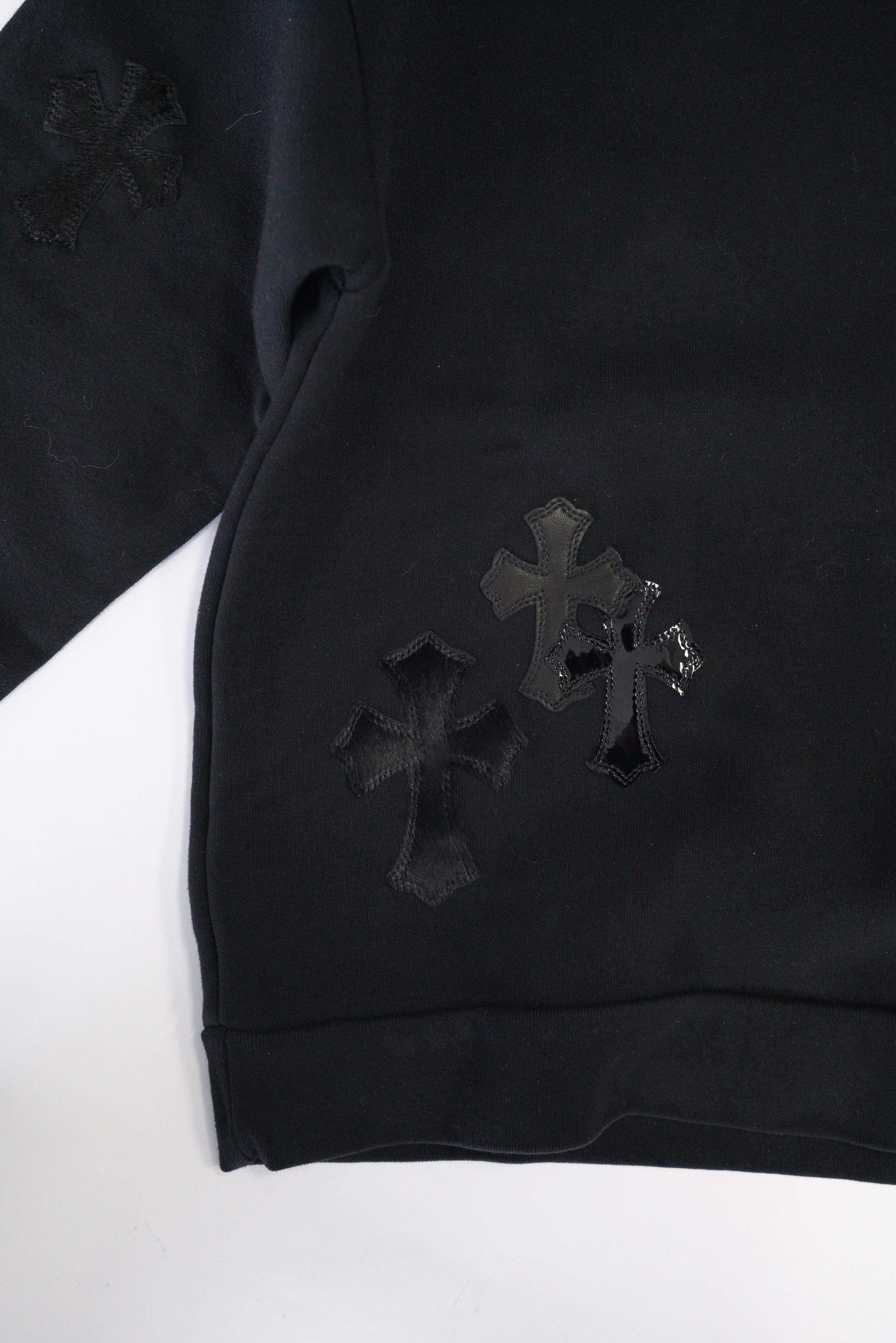 Chrome Hearts Chrome Hearts Pony Hair Patent Leather Cross Sweatshirt Size US S / EU 44-46 / 1 - 3 Thumbnail