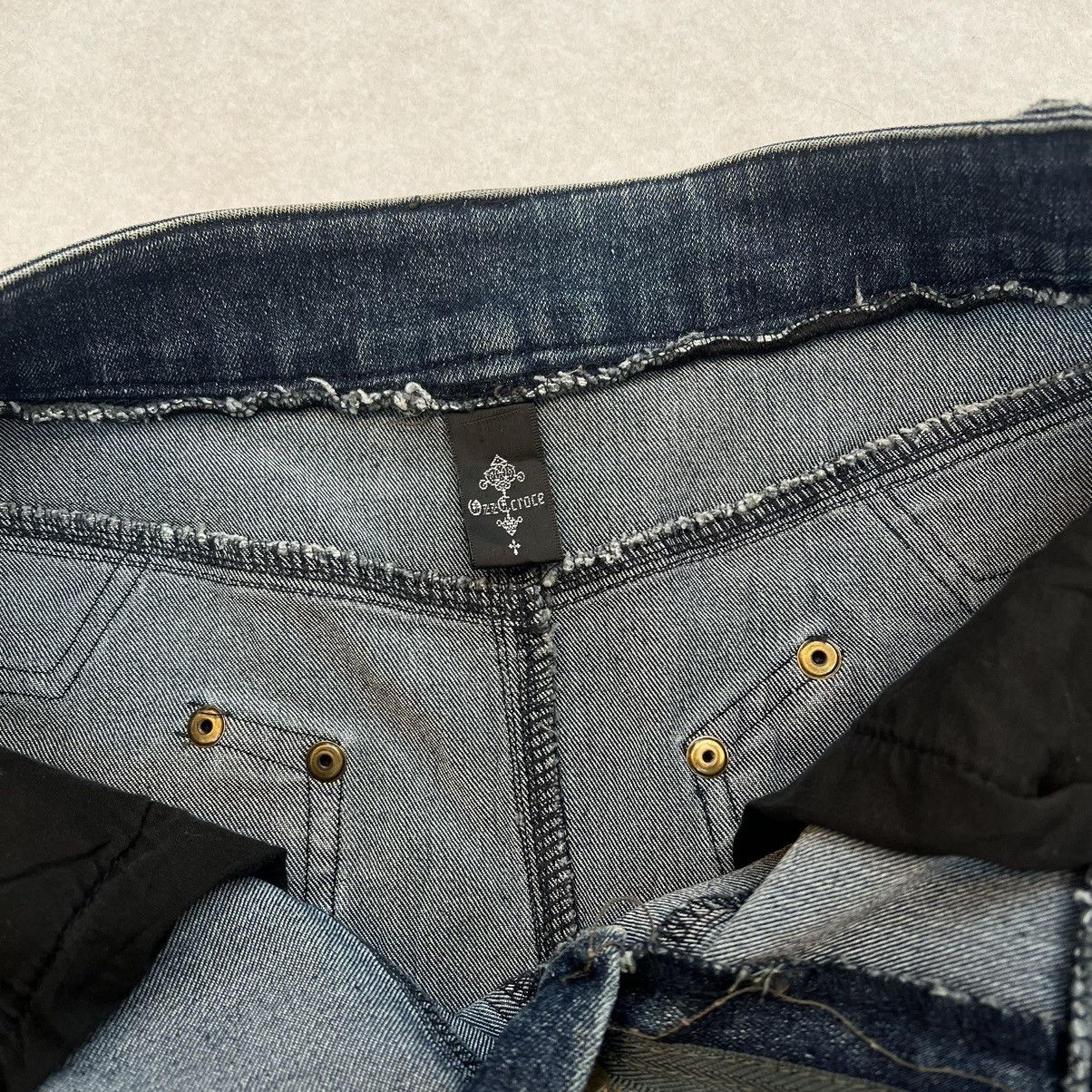Japanese Brand × Le Grande Bleu (L.G.B.) Ozz Croce Denim Skirt Size 28" / US 6 / IT 42 - 5 Thumbnail