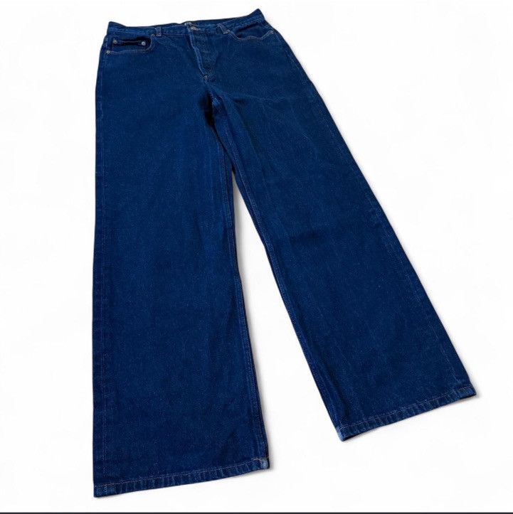 A.P.C. A. P.C. Paris Aaron 90's Raw Dark Indigo Denim Wide Leg Size US 32 / EU 48 - 3 Thumbnail