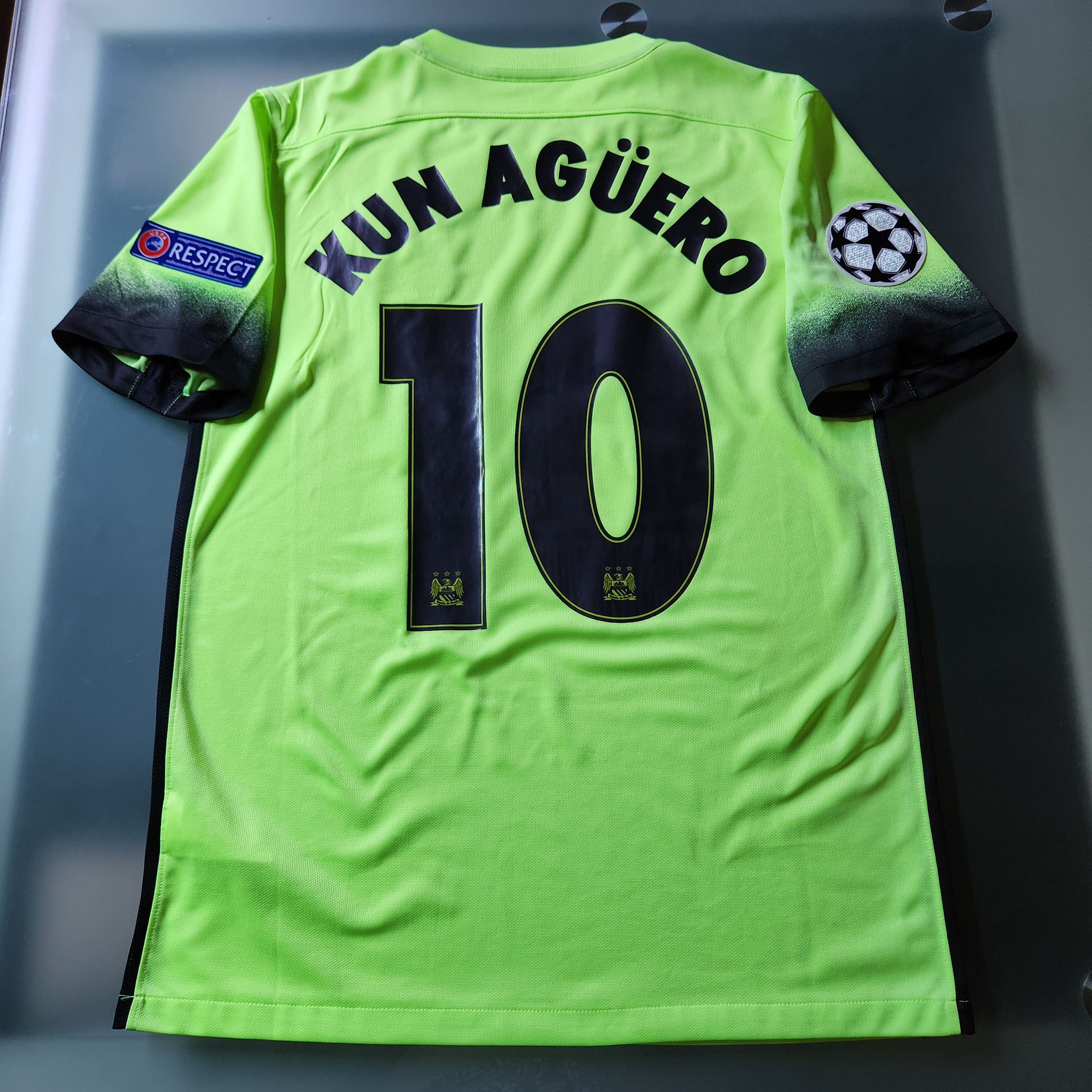 Nike Authentic Manchester City AGUERO 2015-2016 15/16 3rd Third Size US M / EU 48-50 / 2 - 1 Thumbnail