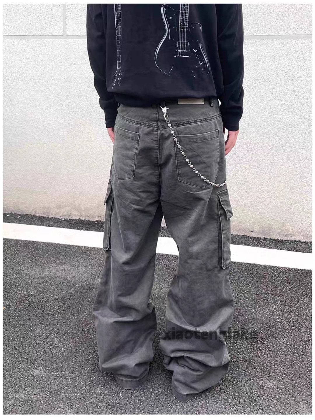 Vintage Unisex washed faded utility punk yuppie grunge pants Size US 33 - 5 Thumbnail