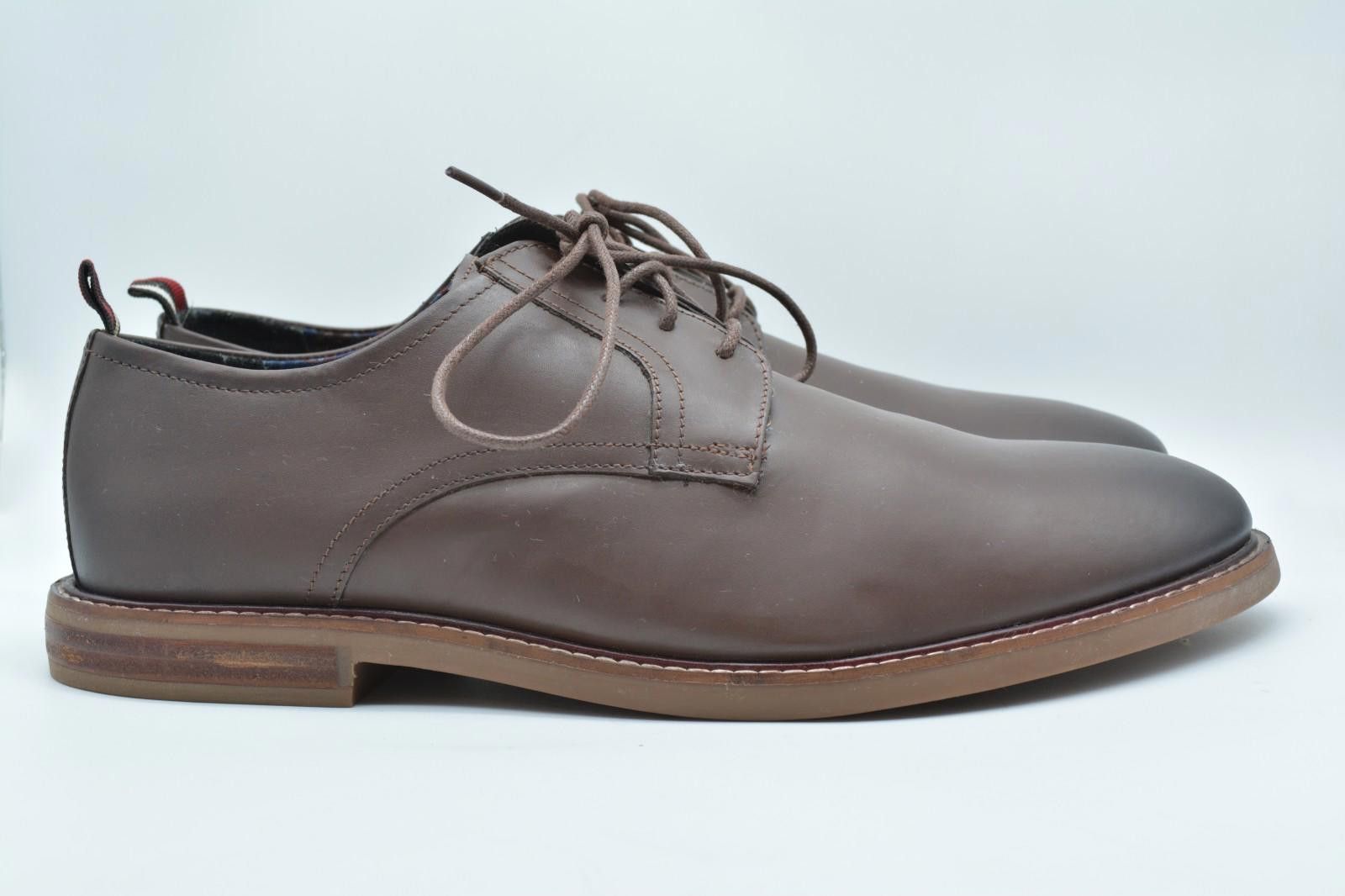 Ben Sherman Ben Sherman Birk Plain Toe Brown Leather Oxford Size 12 Size US 12 / EU 45 - 1 Thumbnail