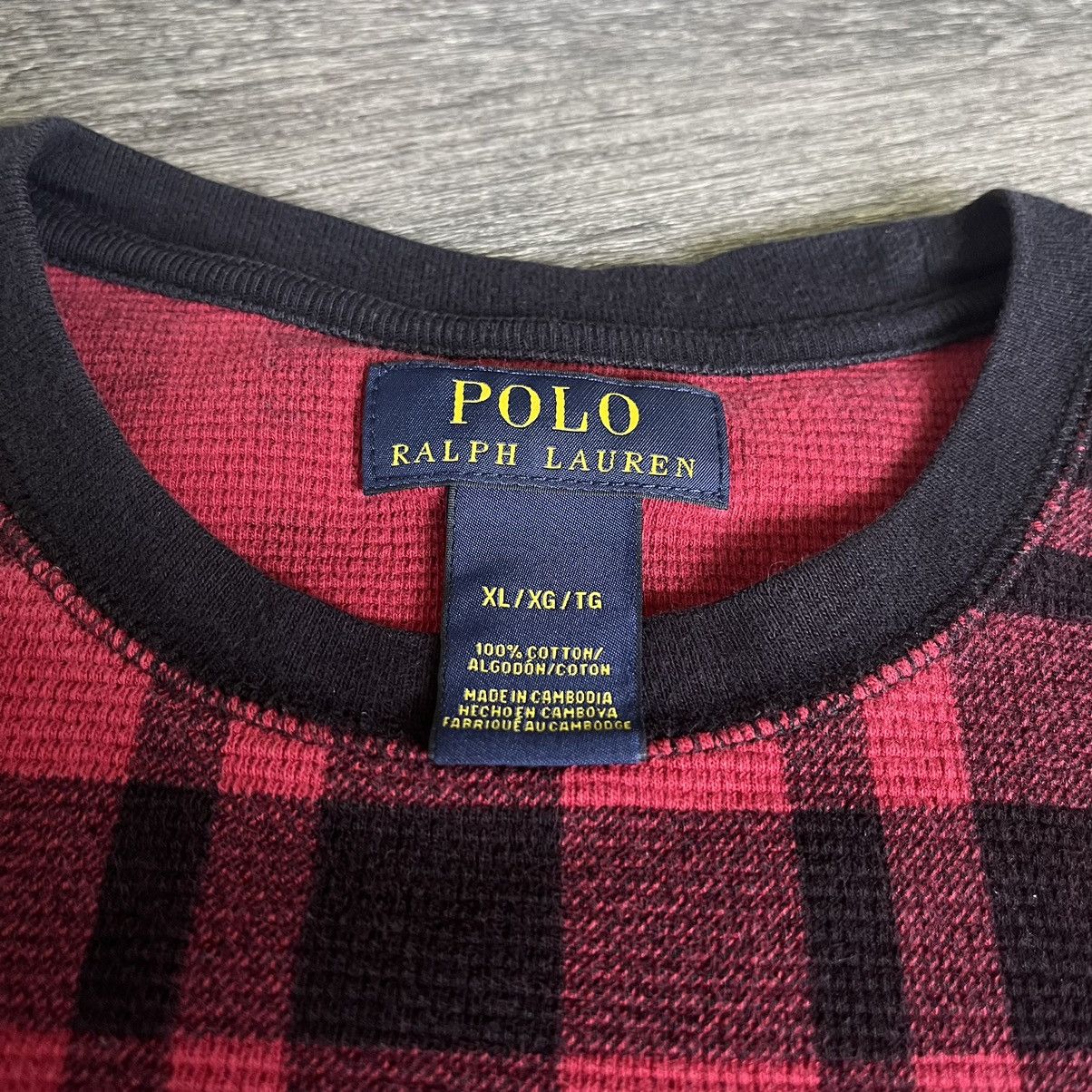 Polo Ralph Lauren Vintage Polo Ralph Lauren Basic Logo Thermal Longsleeve Tee Size US XL / EU 56 / 4 - 3 Thumbnail