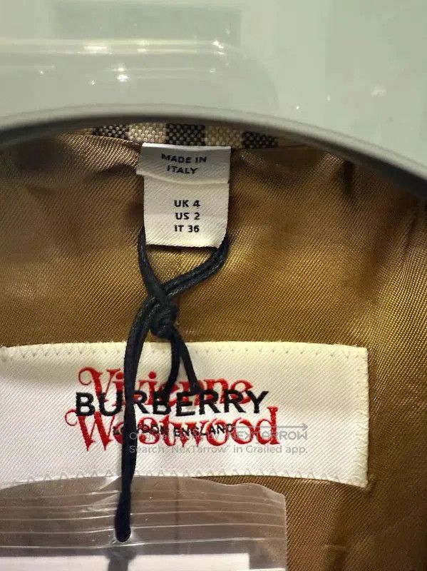 Burberry Burberry Brown Wool Check Double-Breasted Trench Coat. Size S / US 4 / IT 40 - 5 Thumbnail