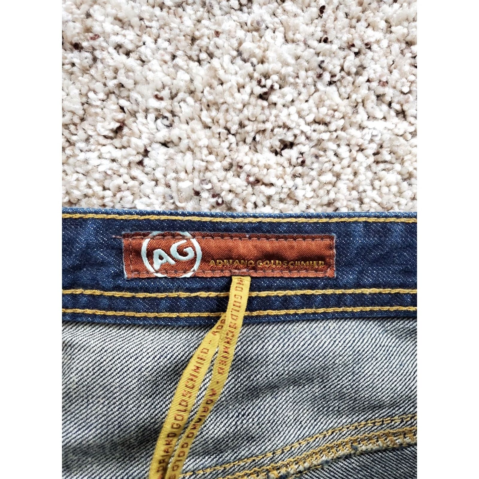 Vintage AG Adriano Goldschmied The Protégé Jeans 34x29 Meas. Mens Blue Straight Leg Size US 34 / EU 50 - 5 Thumbnail