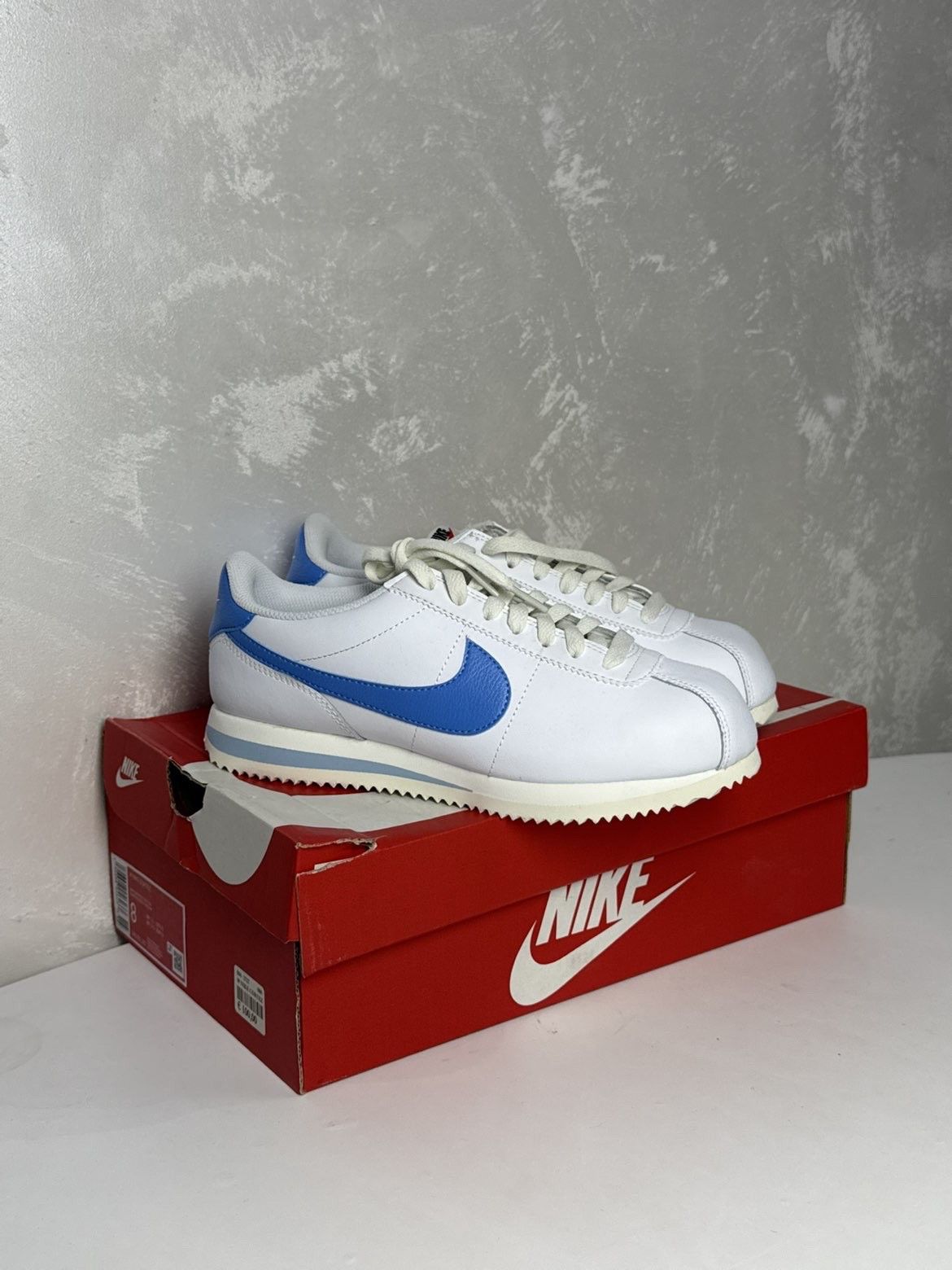 Nike White and blue nike cortez dn1791-102 retro vibe y2k style Size US 8 / IT 38 - 1 Thumbnail