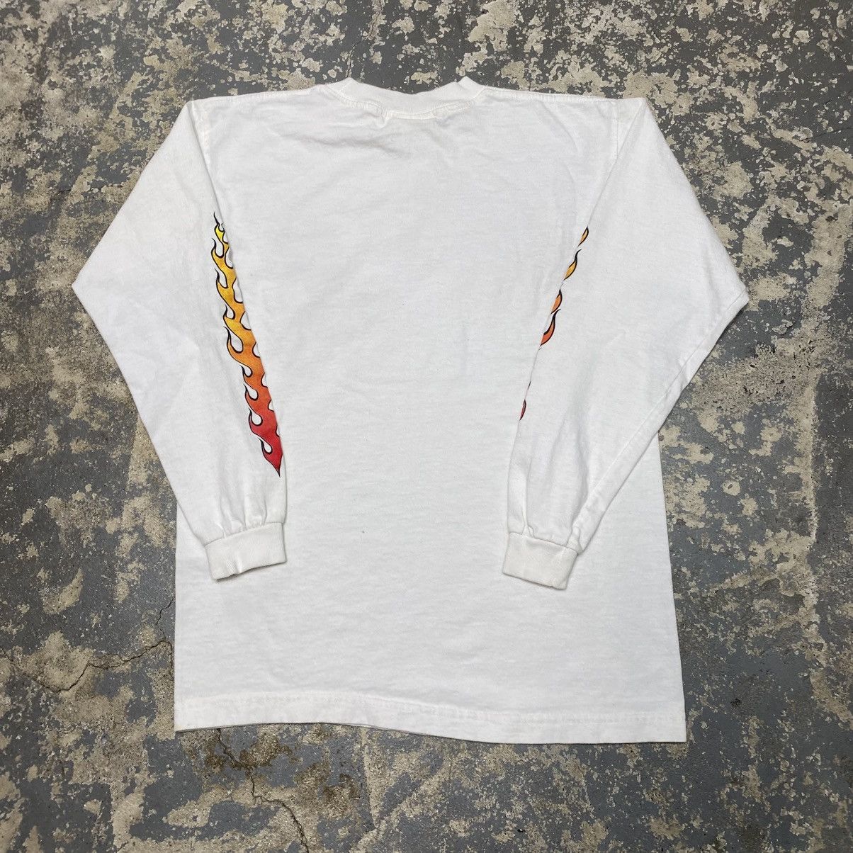 JNCO × Shorty's Skateboards × Vintage Vintage Skateboard Flameboy Flame Sleeve Long Sleeve Tshirt Size US S / EU 44-46 / 1 - 7 Thumbnail