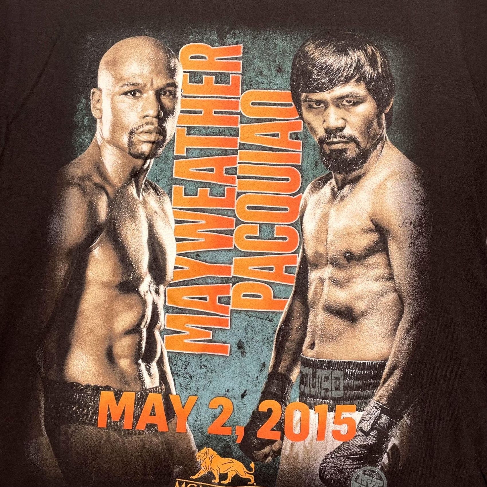 Vintage Mayweather Pacquiao Shirt Mens Medium Black MGM Grand Las Vegas Tee Size US M / EU 48-50 / 2 - 2 Thumbnail