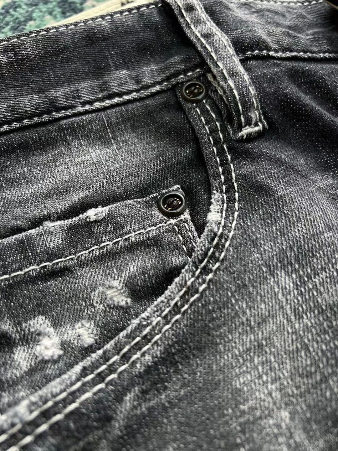Dsquared2 Dsquared2 FW22 Black Gray Skater Tight Mid 9 Jeans Size US 28 / EU 44 - 4 Thumbnail