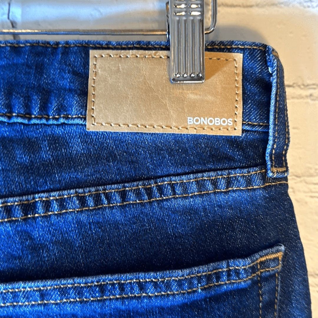 Bonobos Bonobos Jeans Mens Size 32 30 Blue All Season Dark Rinse Denim Straight Leg Denim Jeans Men's Regular Inseam 32 Athletic Style Size US 32 / EU 48 - 3 Thumbnail