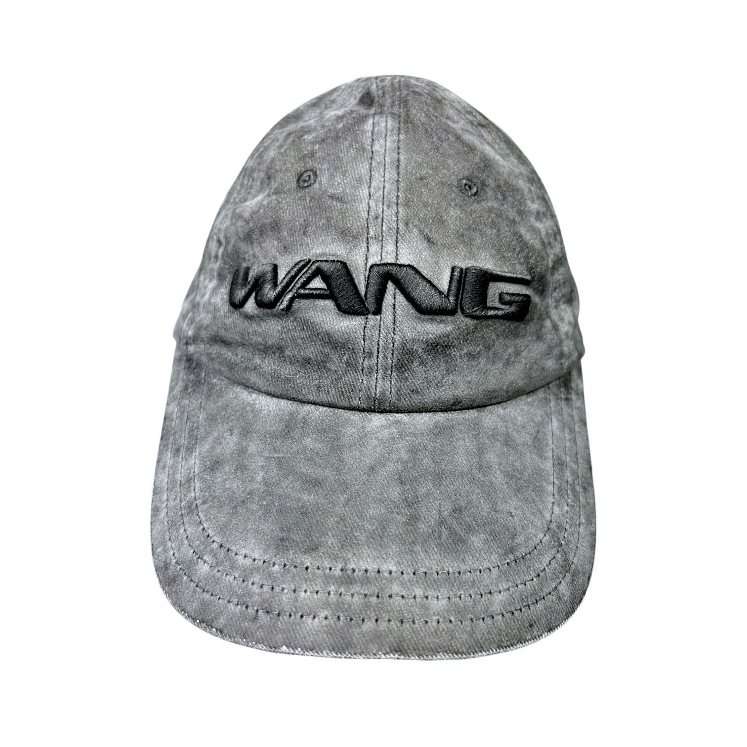 Alexander Wang Men's Alexander Wang Gray Distressed Strapback Hat - Size 4 Size ONE SIZE - 1 Thumbnail
