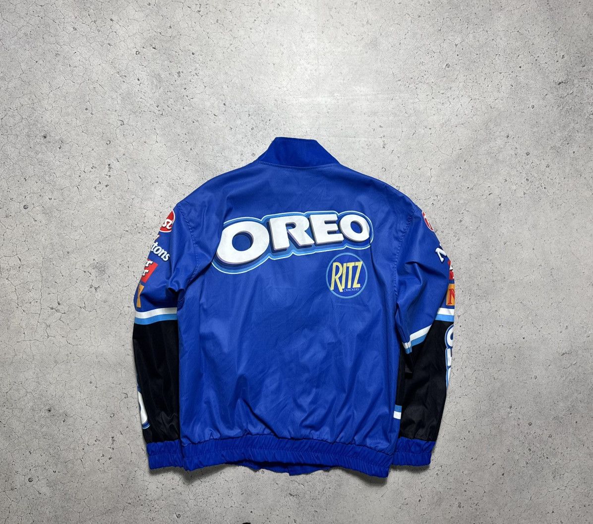 Vintage Oreo Vintage Racing Bomber Jacket Size M Big Logo Size US M / EU 48-50 / 2 - 9 Thumbnail
