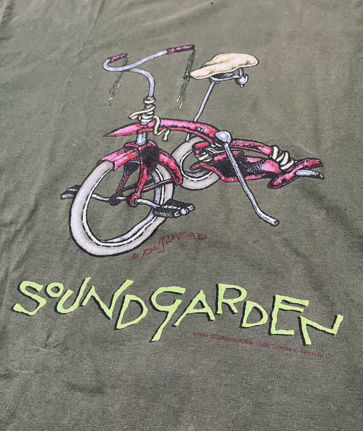 Band Tees Kickstand Pushead Soundgarden ©️1994 Vintage 90s Tees Size US XL / EU 56 / 4 - 3 Thumbnail