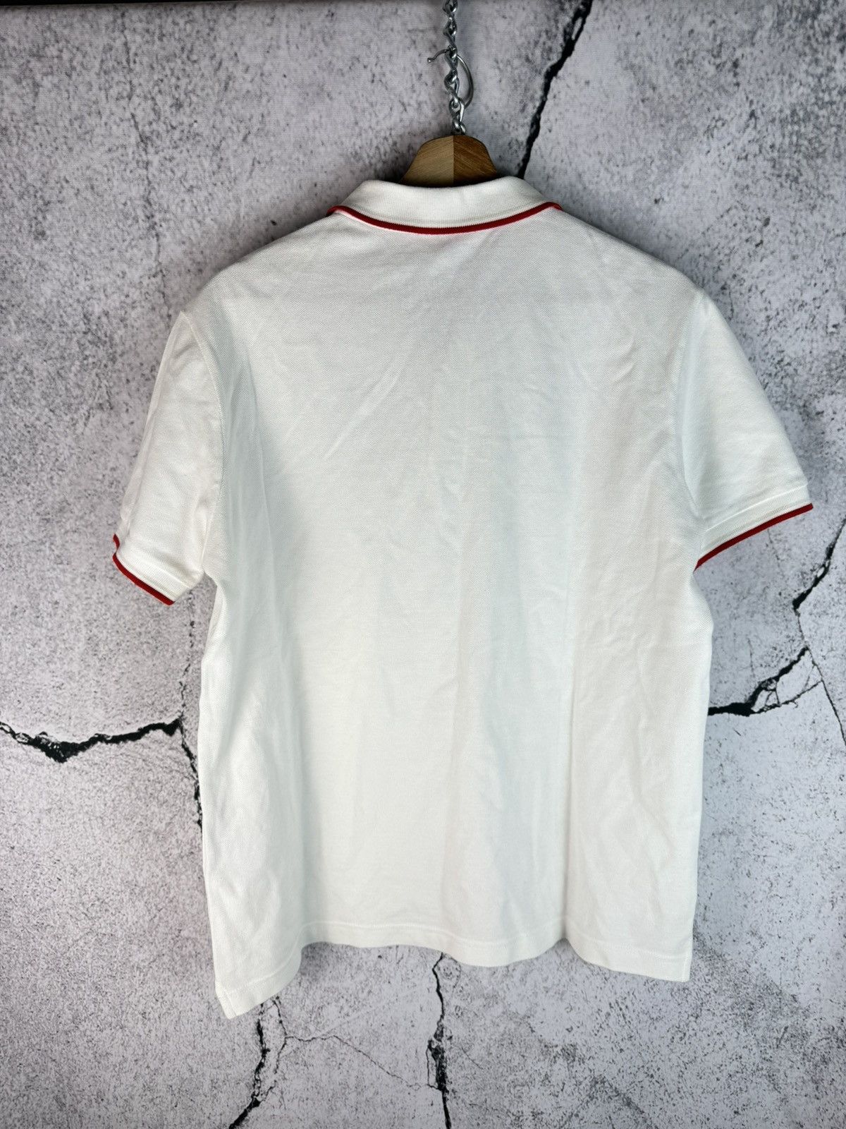Prada PRADA Red Tab Collection White Polo Shirt size L Size US L / EU 52-54 / 3 - 2 Thumbnail