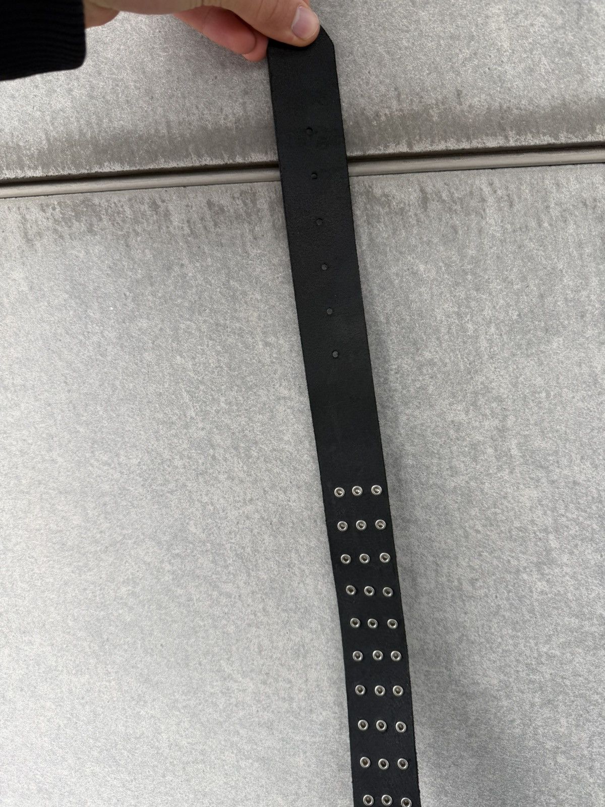 Vintage Avant-garde Spikes Leather Belt Size ONE SIZE - 7 Thumbnail