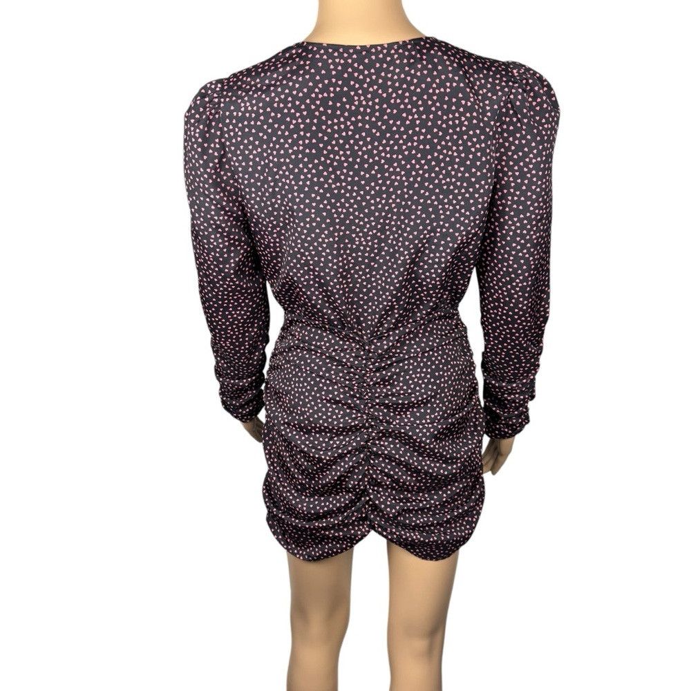 Zara NWT New Zara Heart Printed Ruched Draped Mini Dress Size XS Size XS / US 0-2 / IT 36-38 - 5 Thumbnail
