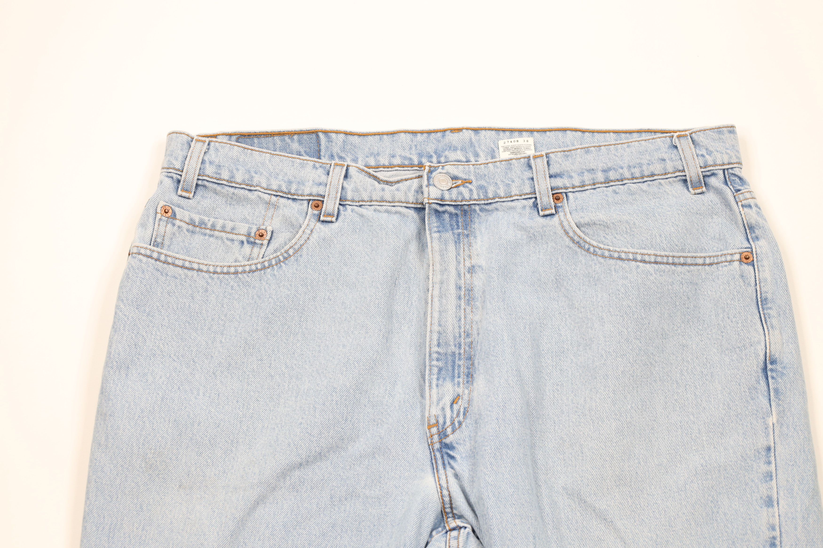 Levi's Vintage 90s Levis 550 Relaxed Fit Tapered Leg Denim Jeans Size US 40 / EU 56 - 2 Thumbnail