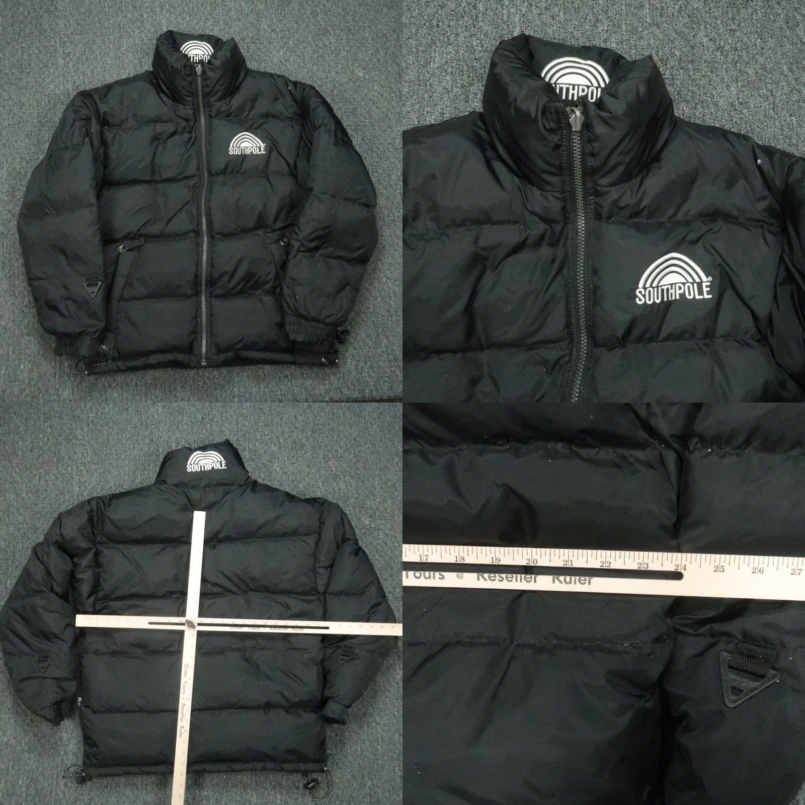 Southpole VINTAGE Southpole Jacket Mens M Green Camouflage Reversible Puffer Full Zip Insulated Lined Nylon Black/Green Mens Size US M / EU 48-50 / 2 - 9 Thumbnail