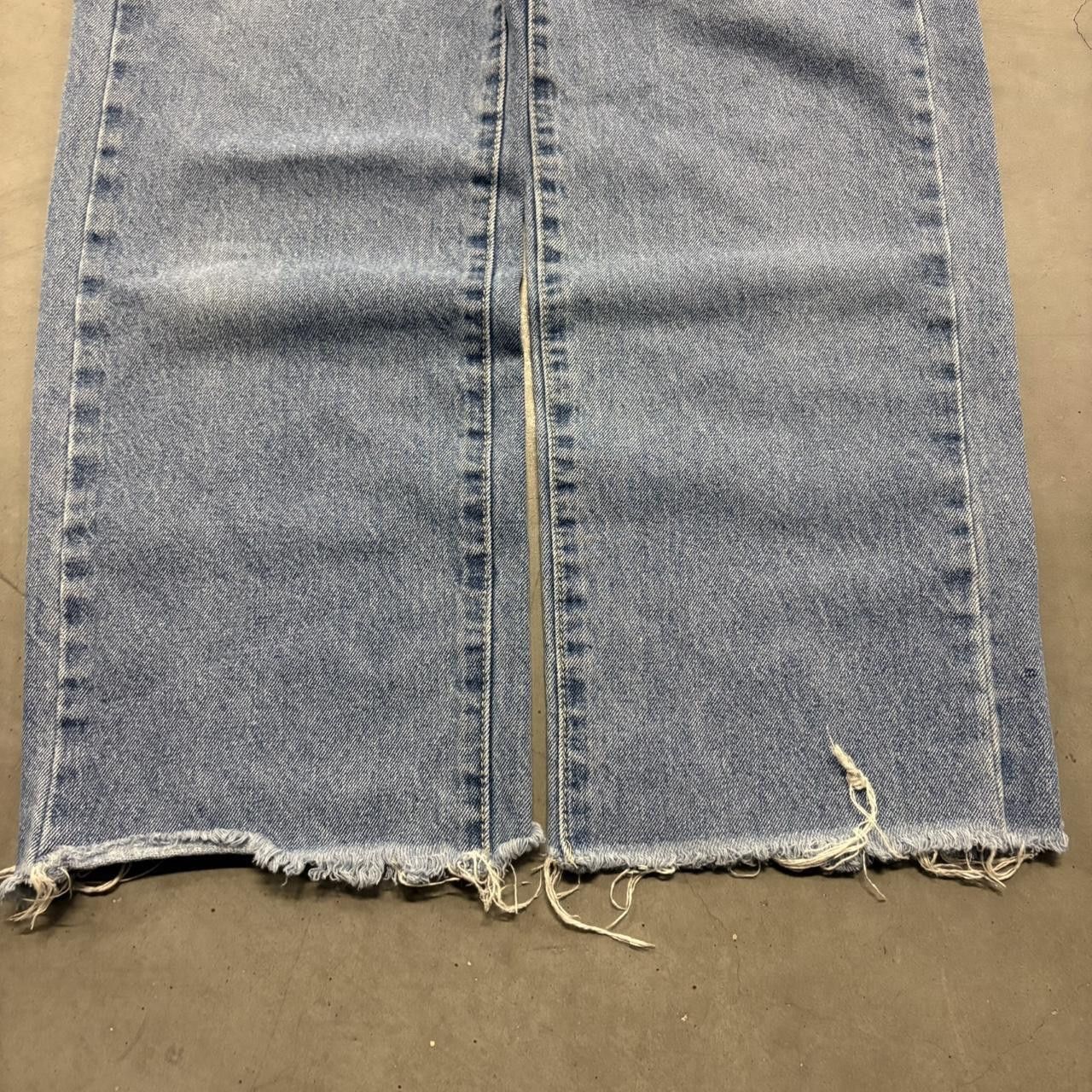 Vintage Crazy Vintage Y2K/2000s Super Baggy Wideleg Medium Wash Denim Jeans! Size US 28 / EU 44 - 3 Thumbnail