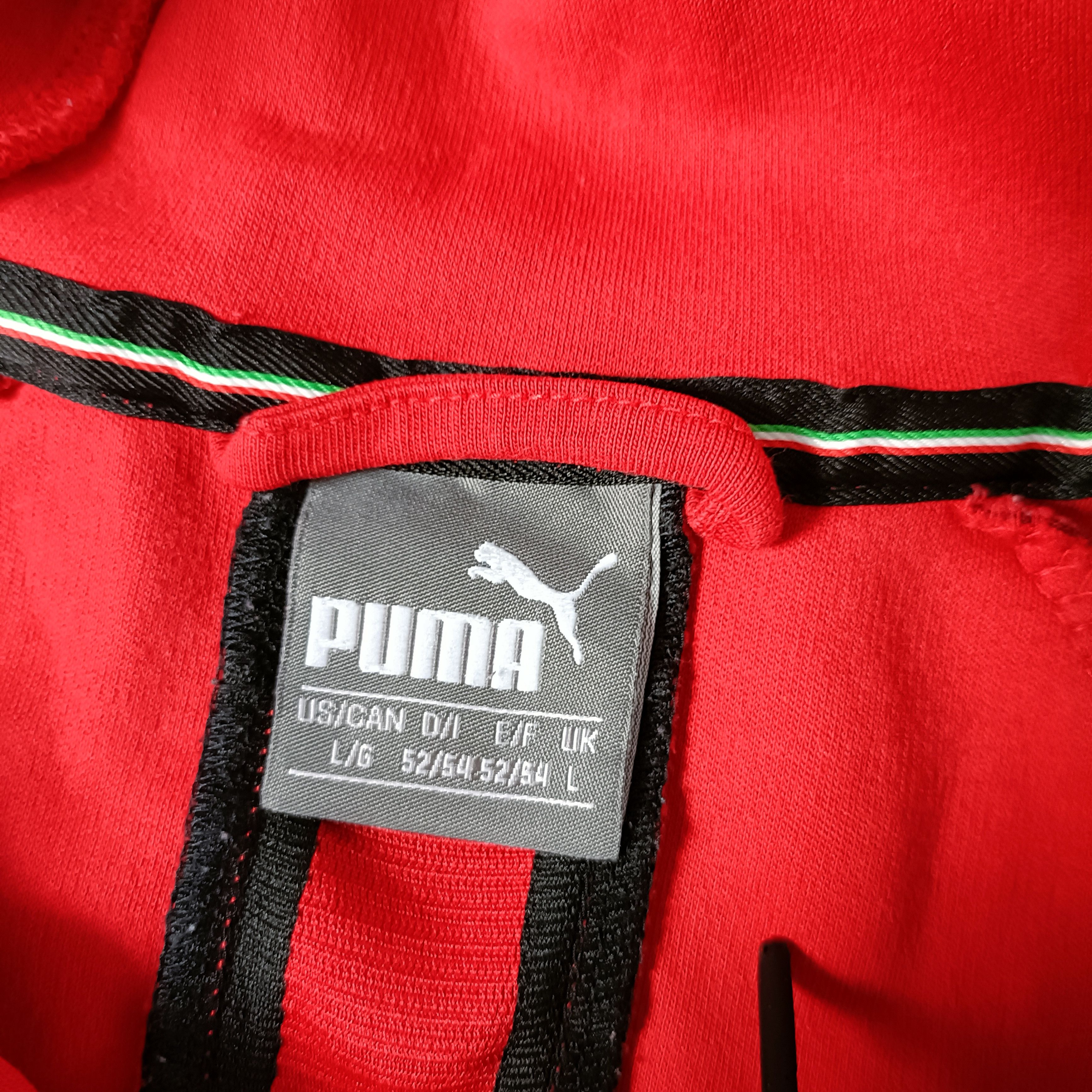 Ferrari × Puma Men's Cotton Red Full Zip Hoodie ! Size US L / EU 52-54 / 3 - 4 Thumbnail
