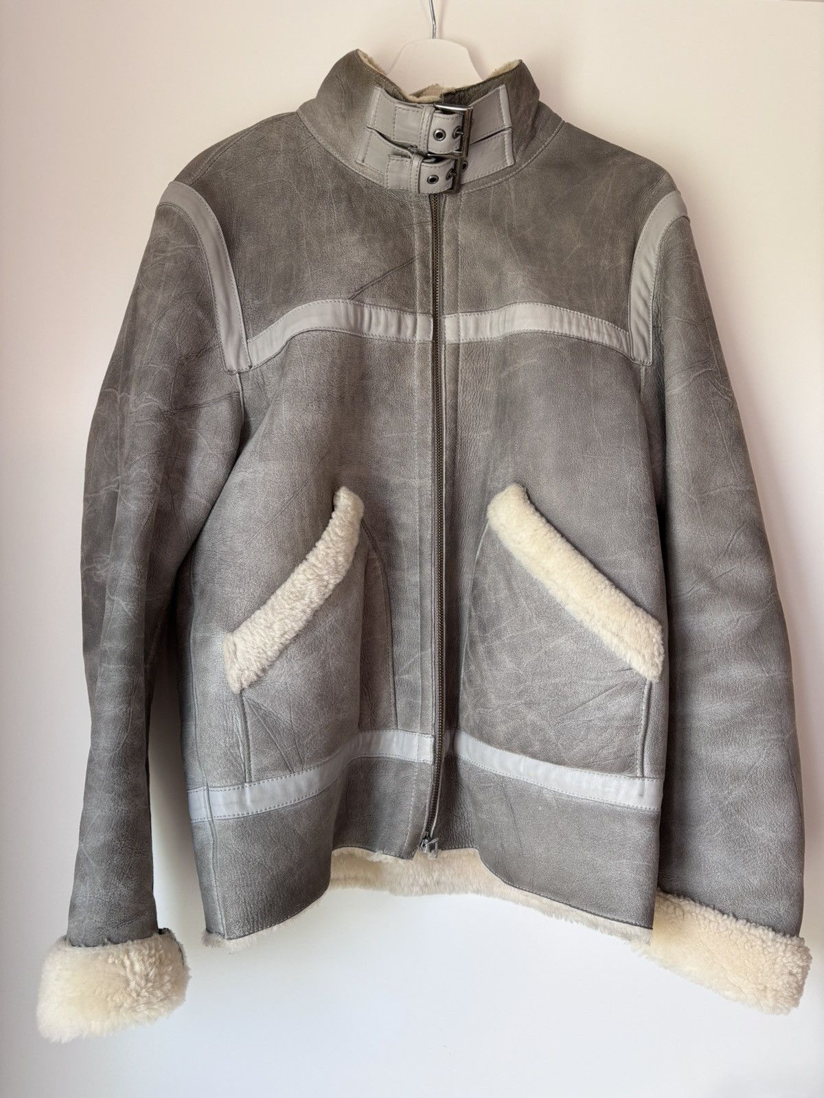 Versace Jeans Couture Vintage Versace Jeans Couture Shearling Aviator Jacket Size US M / EU 48-50 / 2 - 1 Thumbnail