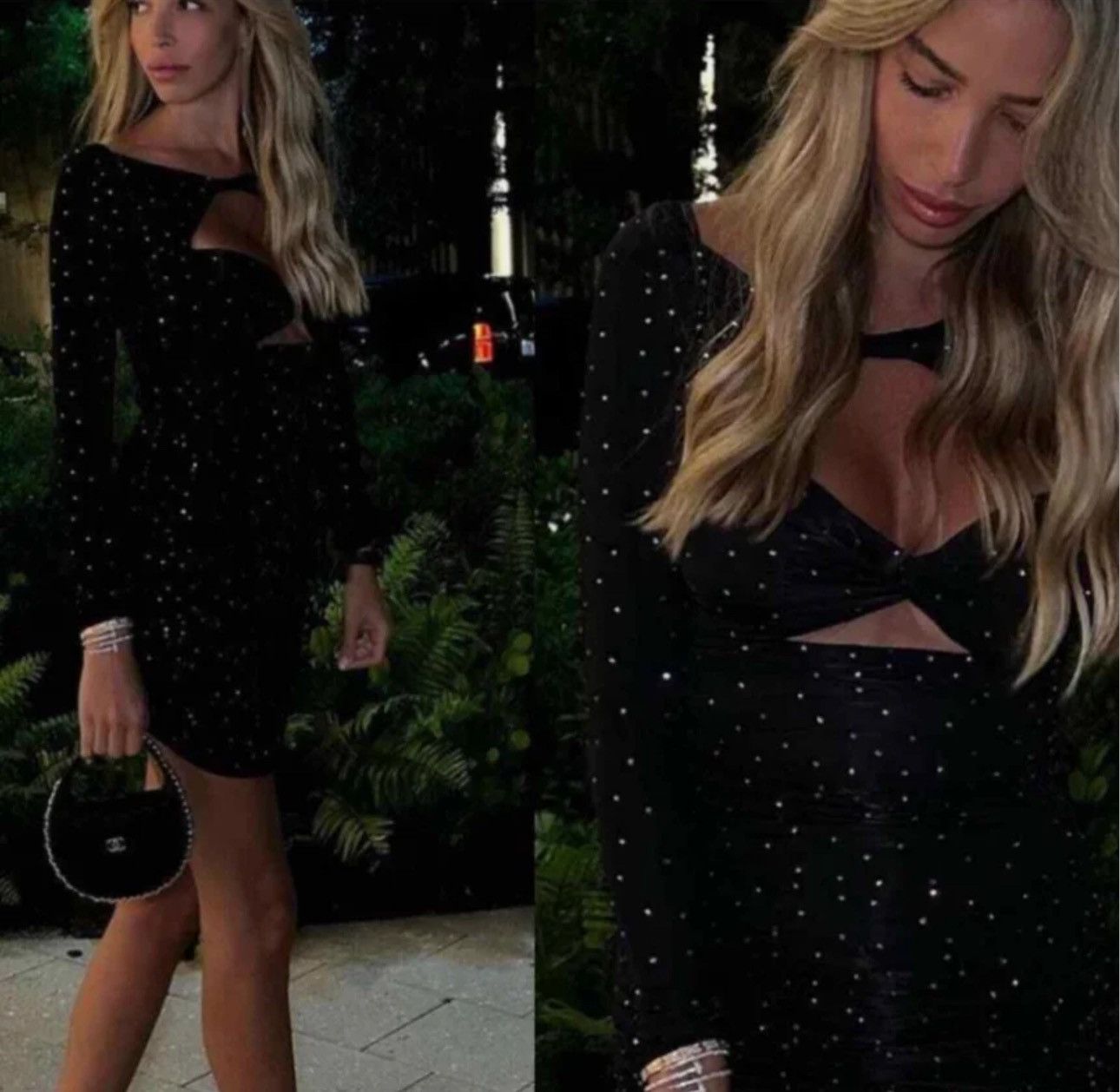 Alex Perry ALEX PERRY Embellished cutout minidress Size XS / US 0-2 / IT 36-38 - 2 Thumbnail
