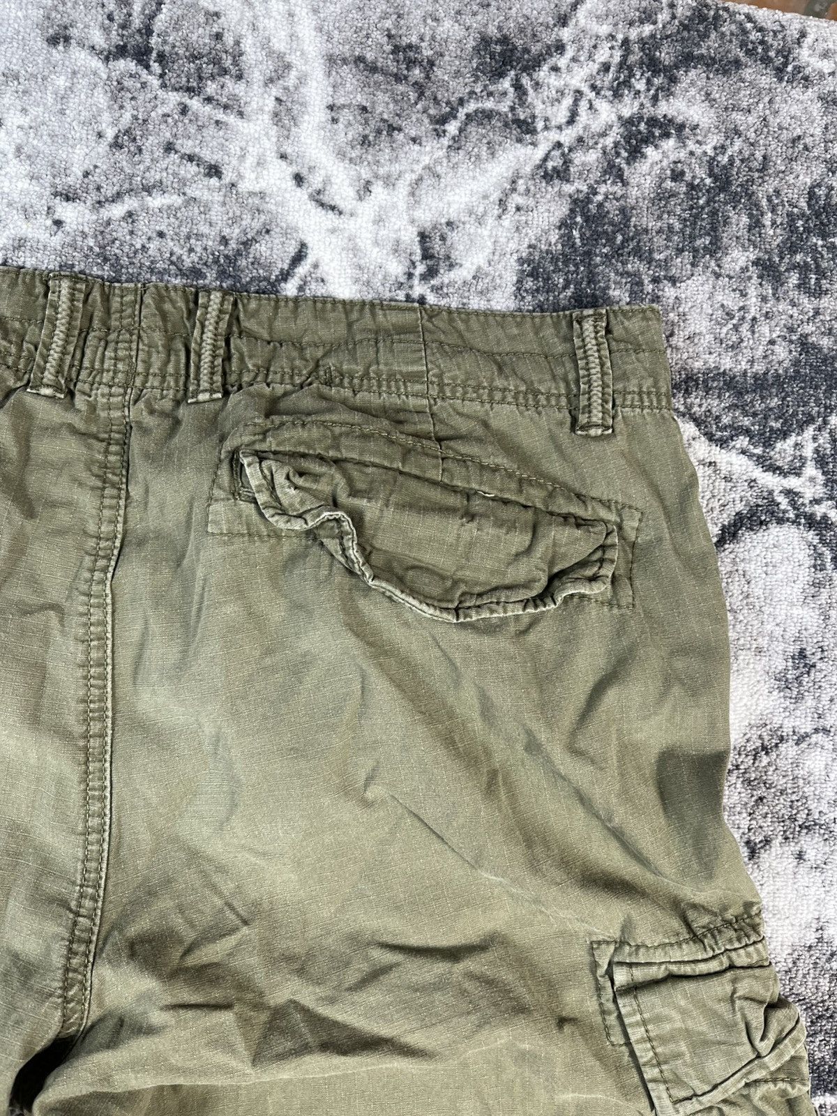 Vintage Olive Cargo Pants Multi Pocket Military Style Wide Size US 34 / EU 50 - 17 Thumbnail