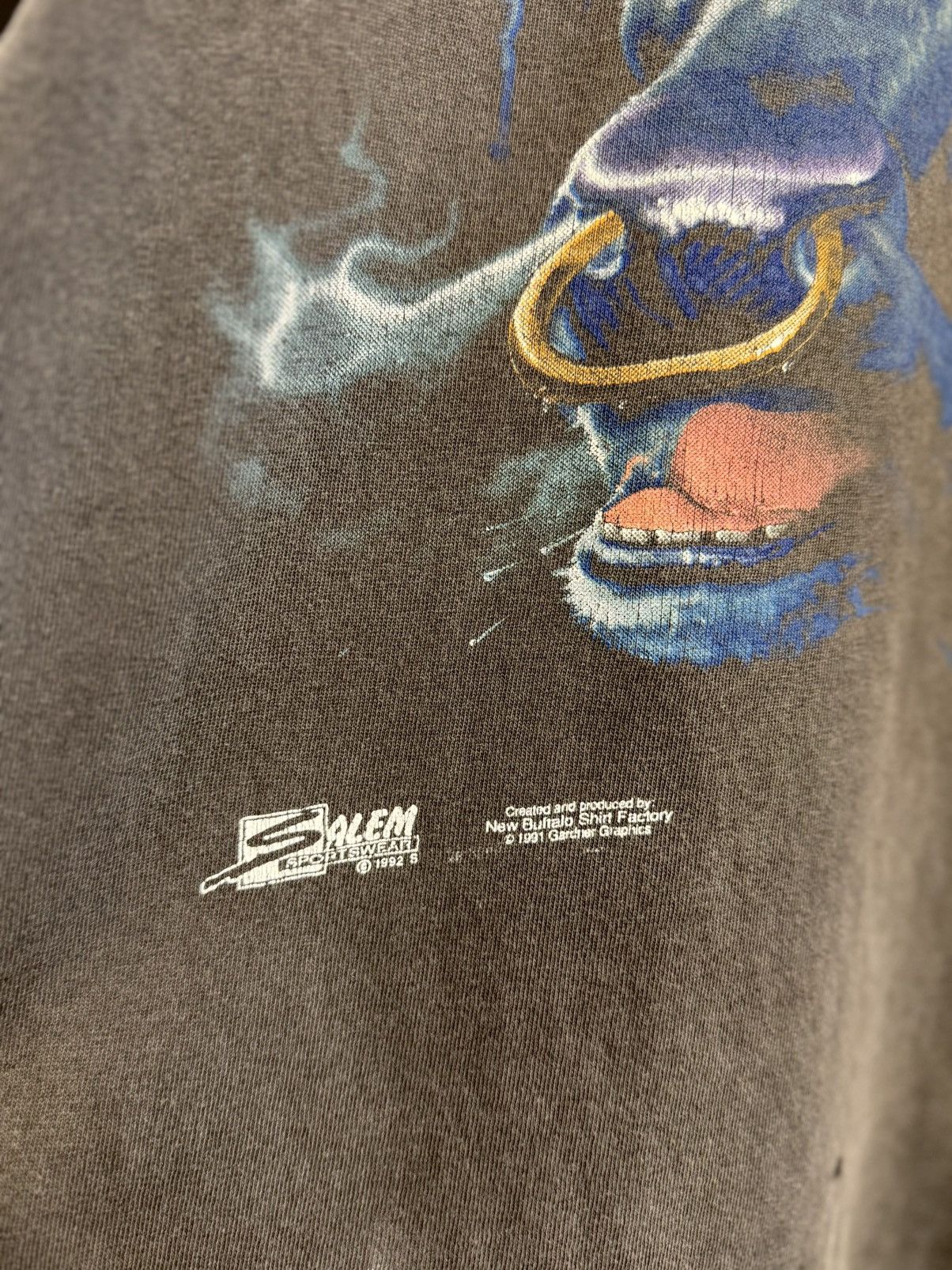 Vintage Rare 1991 Bulls NBA t-shirt FADED