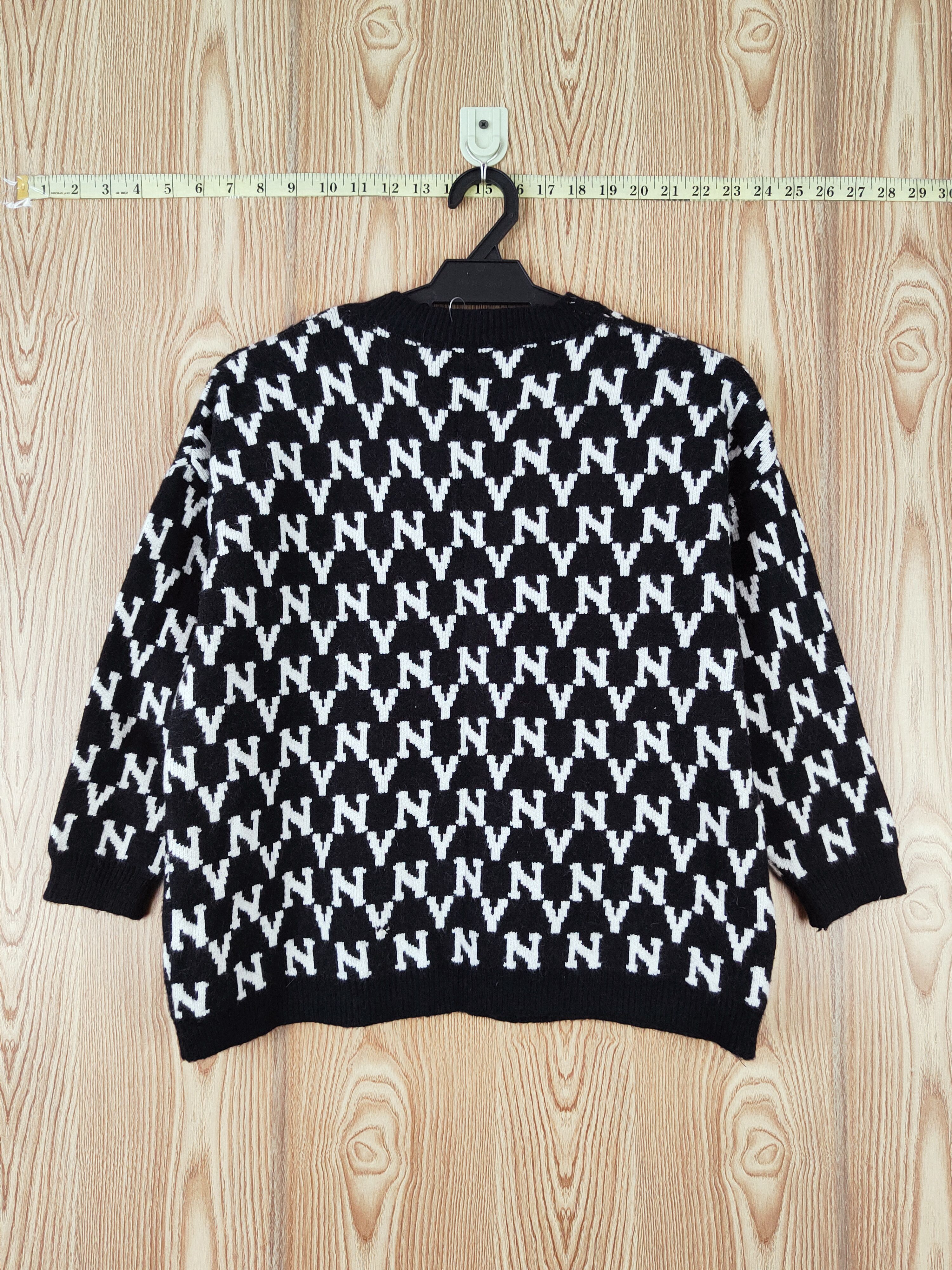 Homespun Knitwear × I Love NY × New York Yankees Japanese Brand Black White NY Knitwear Sweatshirts #W880 Size M / US 6-8 / IT 42-44 - 8 Thumbnail