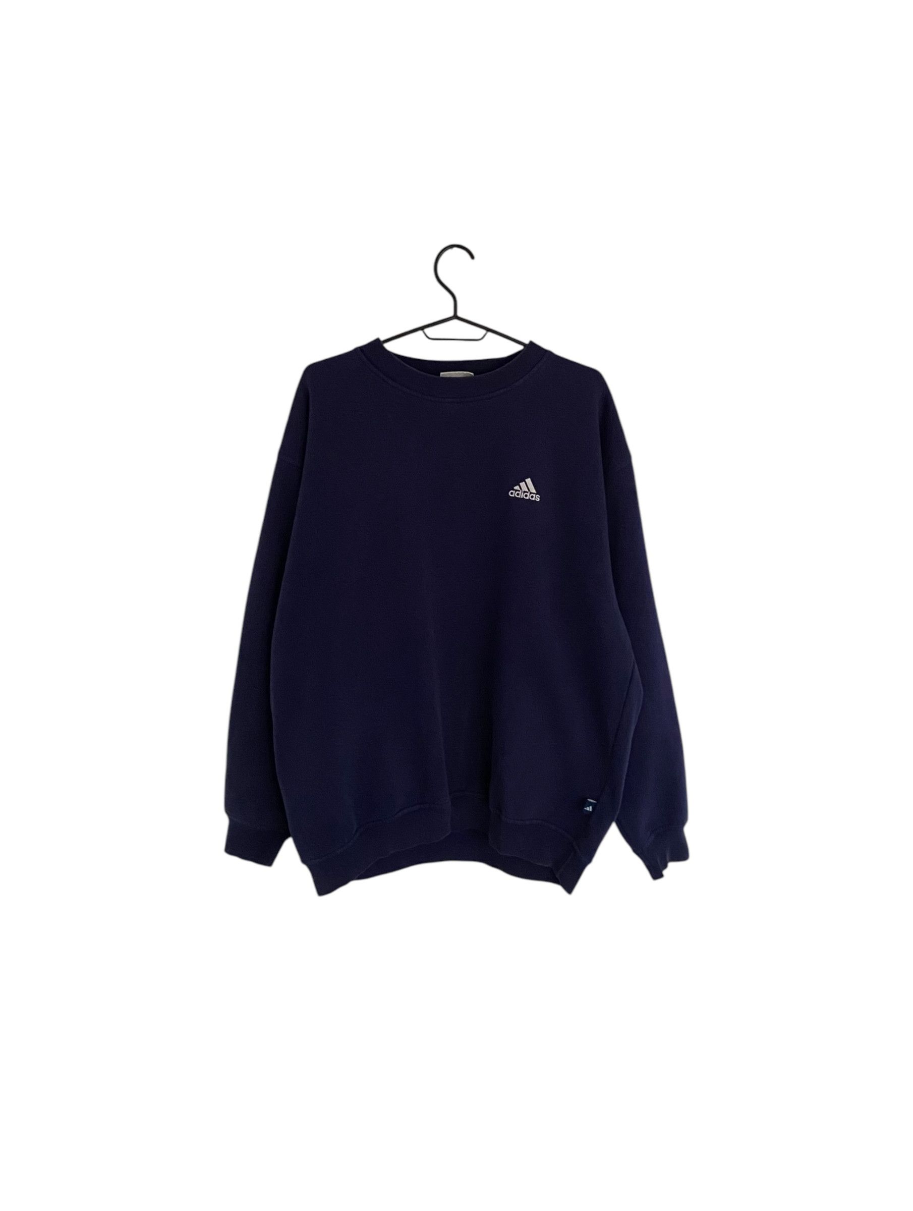 Adidas × Vintage 00s' Adidas basic crewneck Size US L / EU 52-54 / 3 - 1 Thumbnail
