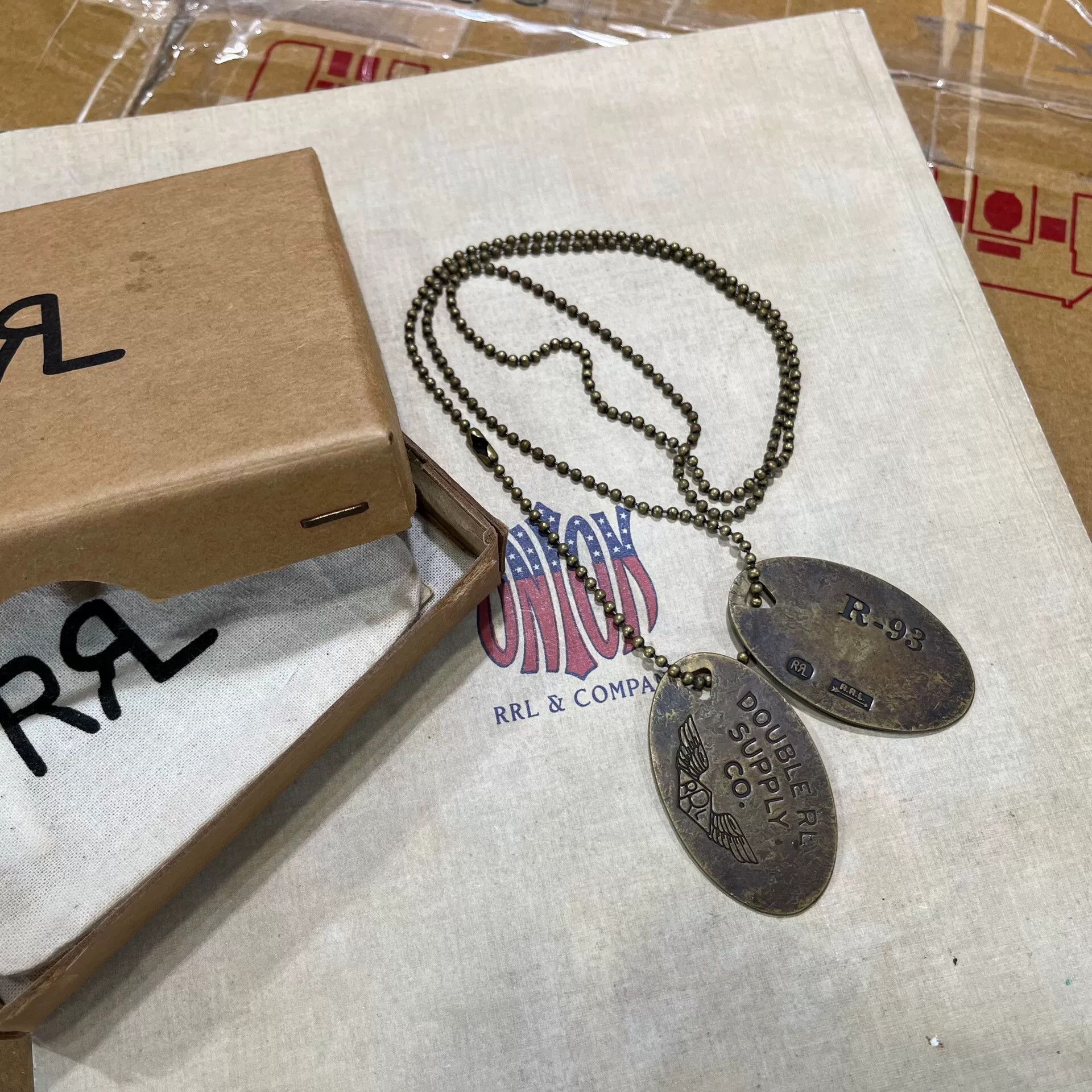 RRL Ralph Lauren RRL Dog Tag Pendant Necklace Accessory Size ONE SIZE - 1 Thumbnail