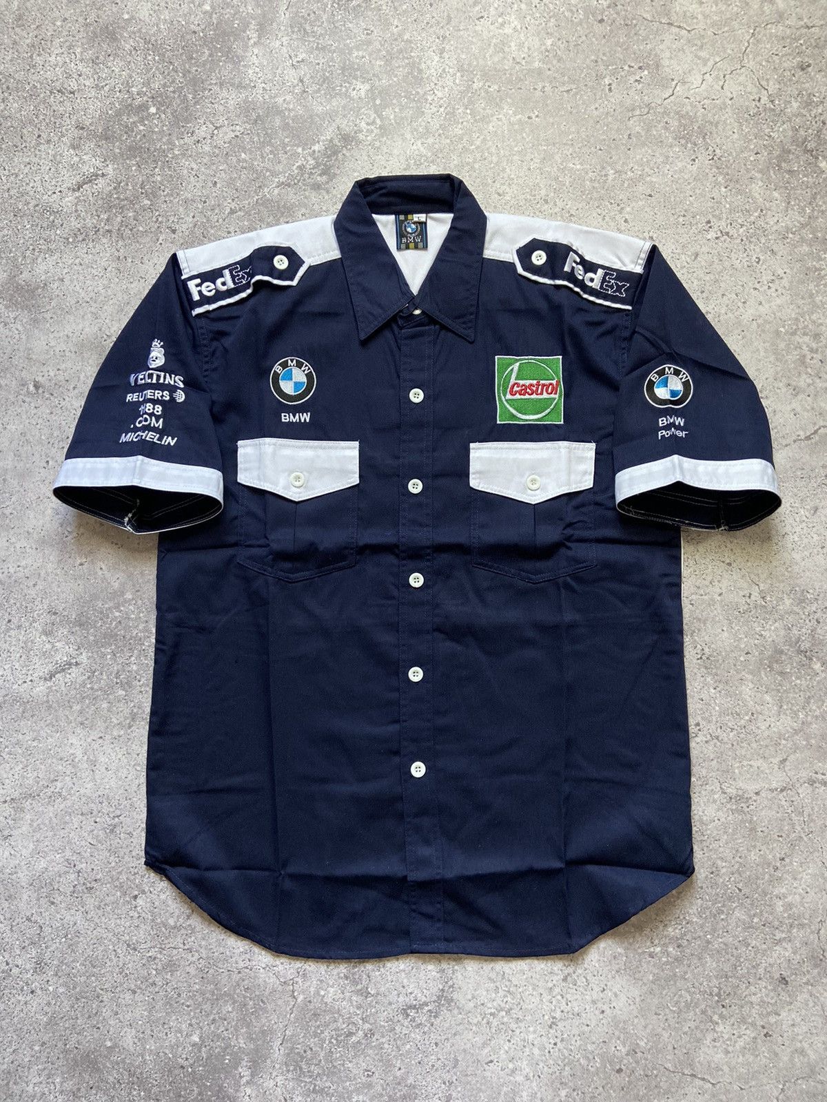 BMW Vintage Bmw Shirt Logo Size US L / EU 52-54 / 3 - 1 Thumbnail