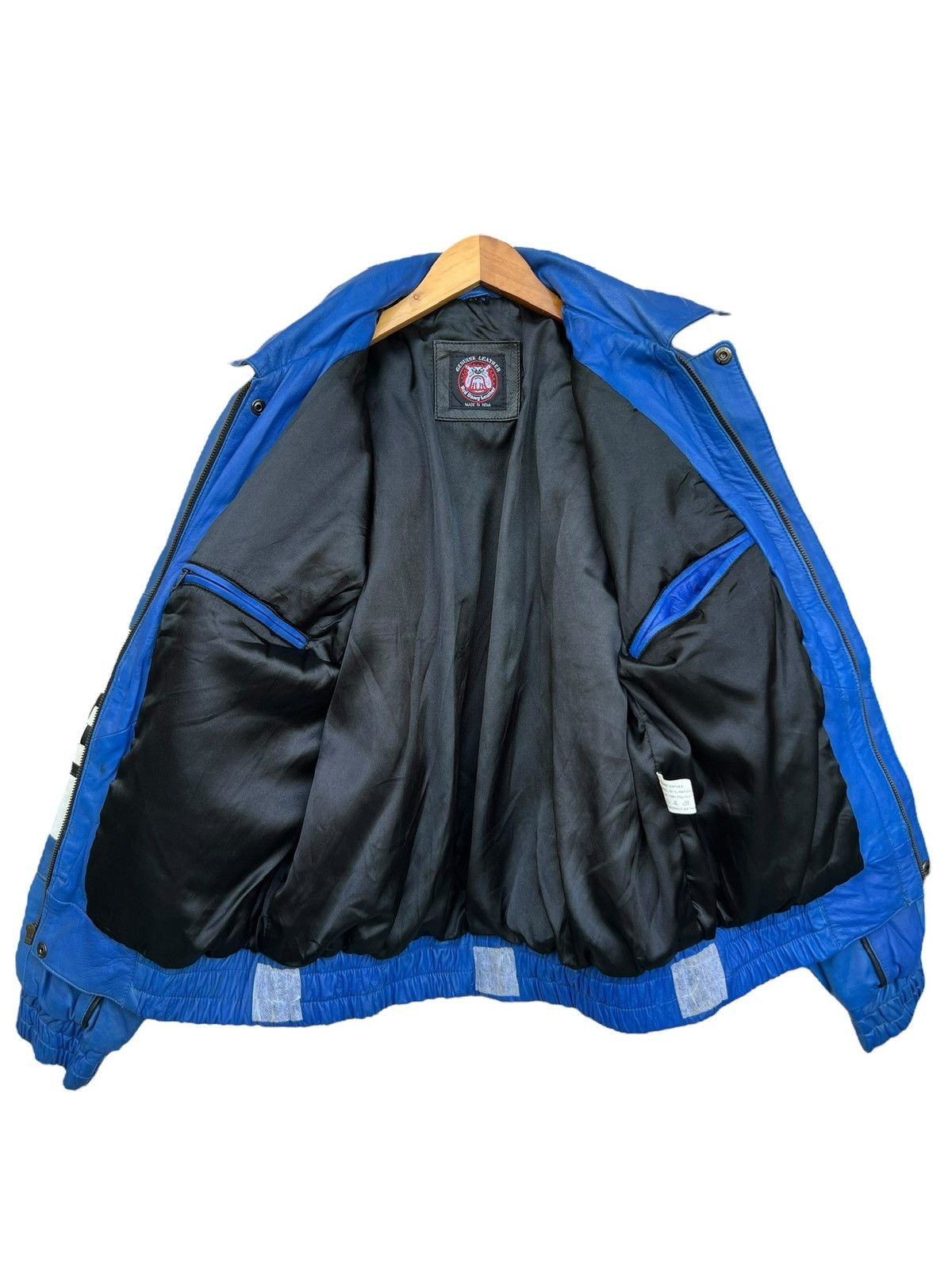 Vintage Vintage Covernett Racing Spellout Baggy Leather Jacket Size US M / EU 48-50 / 2 - 10 Thumbnail