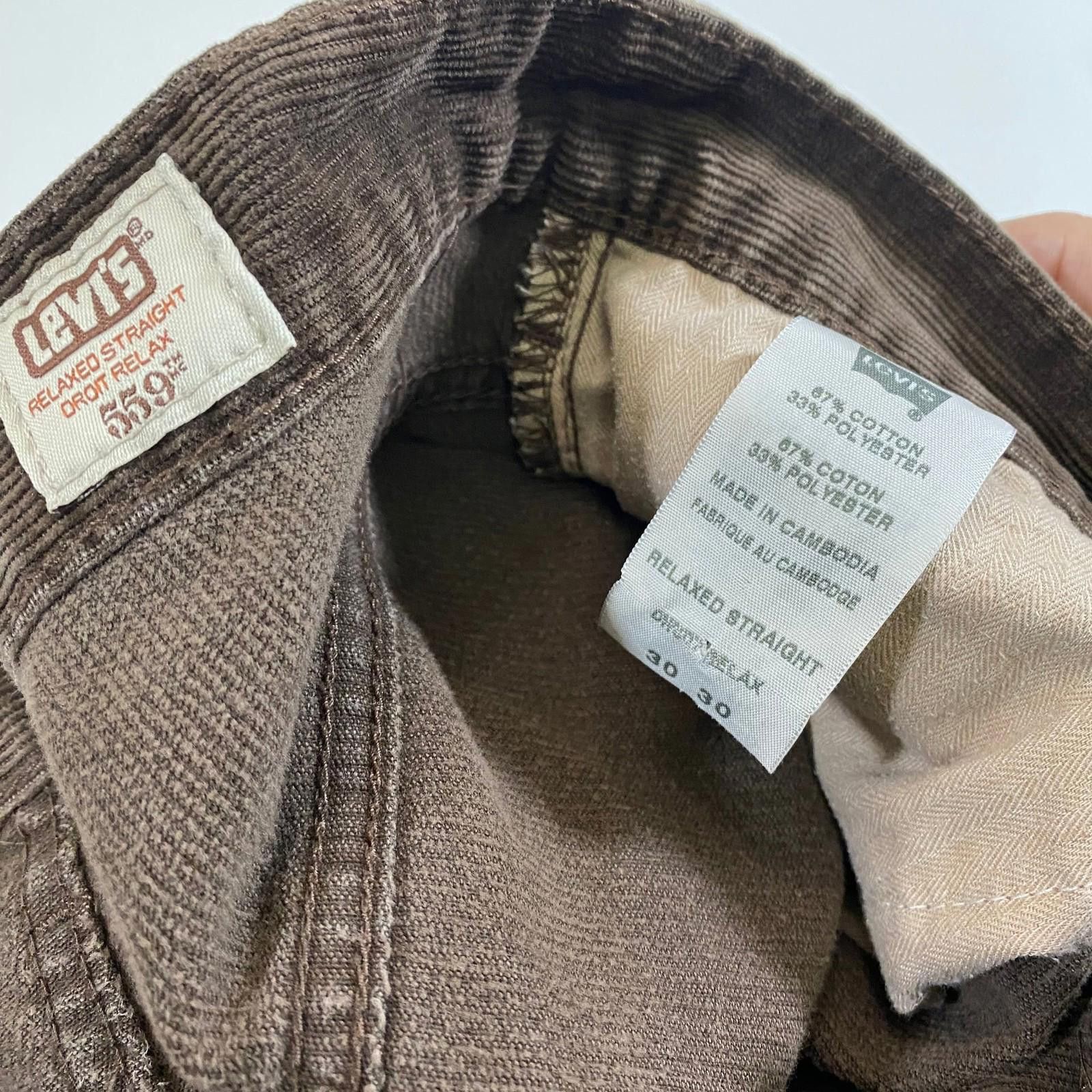 Levi's Levi's 551 Corduroy Brown Pants Size US 30 / EU 46 - 5 Thumbnail