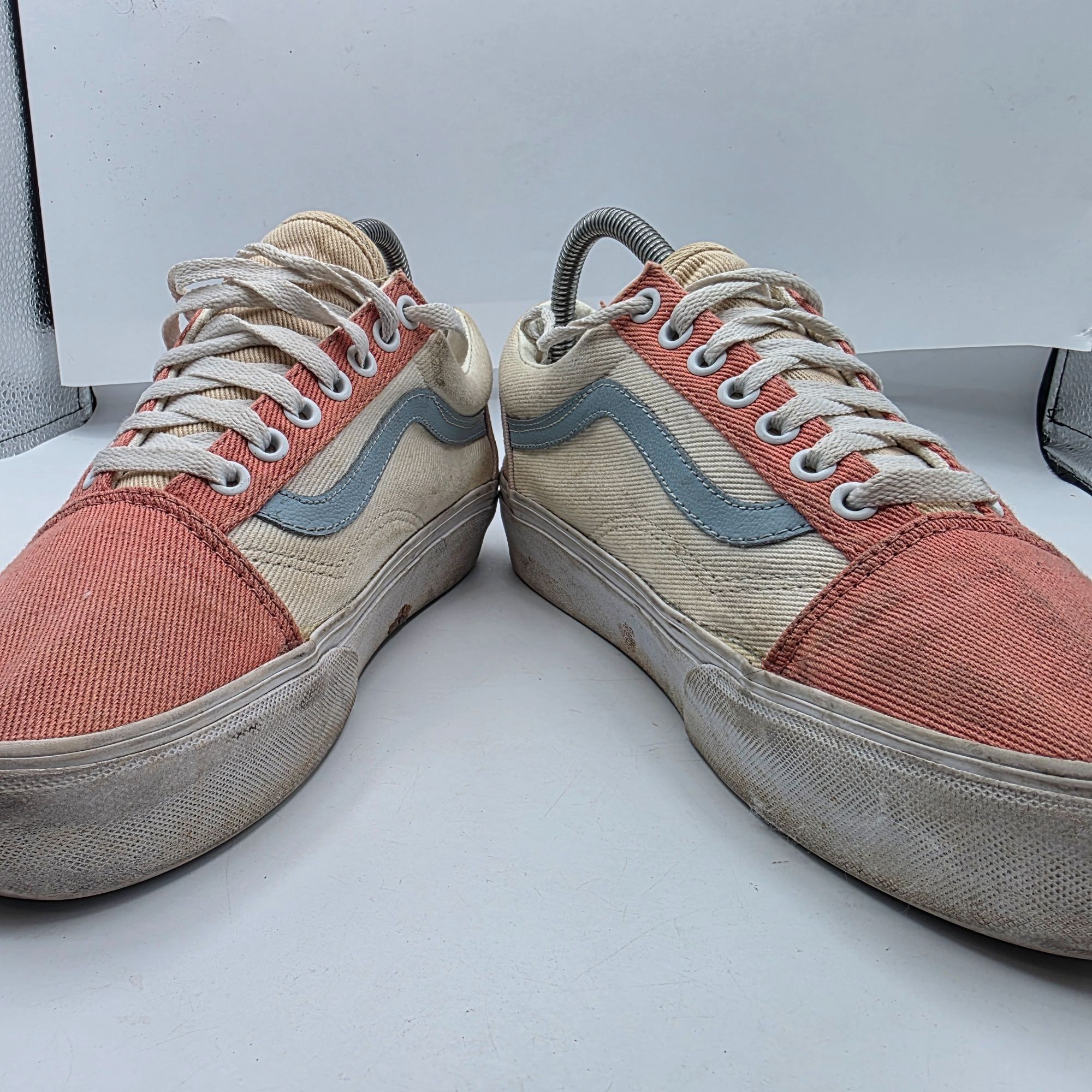 Vans Vans Old Skool Platform Womens 9 Pastel Twill Sneakers Coral Size US 7.5 / IT 37.5 - 2 Thumbnail