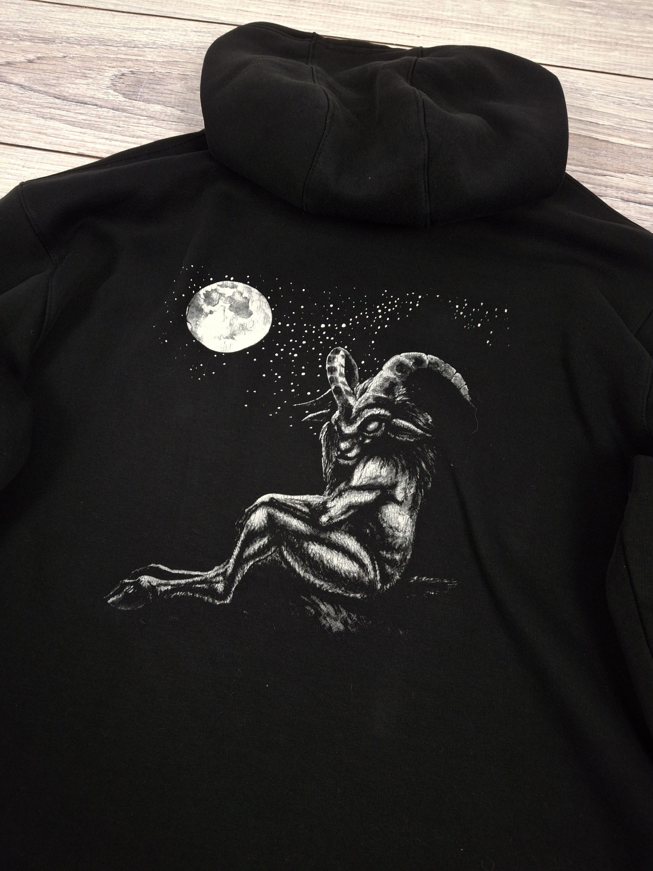 Band Tees × Vintage Nokturnal Mortum - Goat Horns original vintage hoodie 00s Size US XL / EU 56 / 4 - 7 Thumbnail