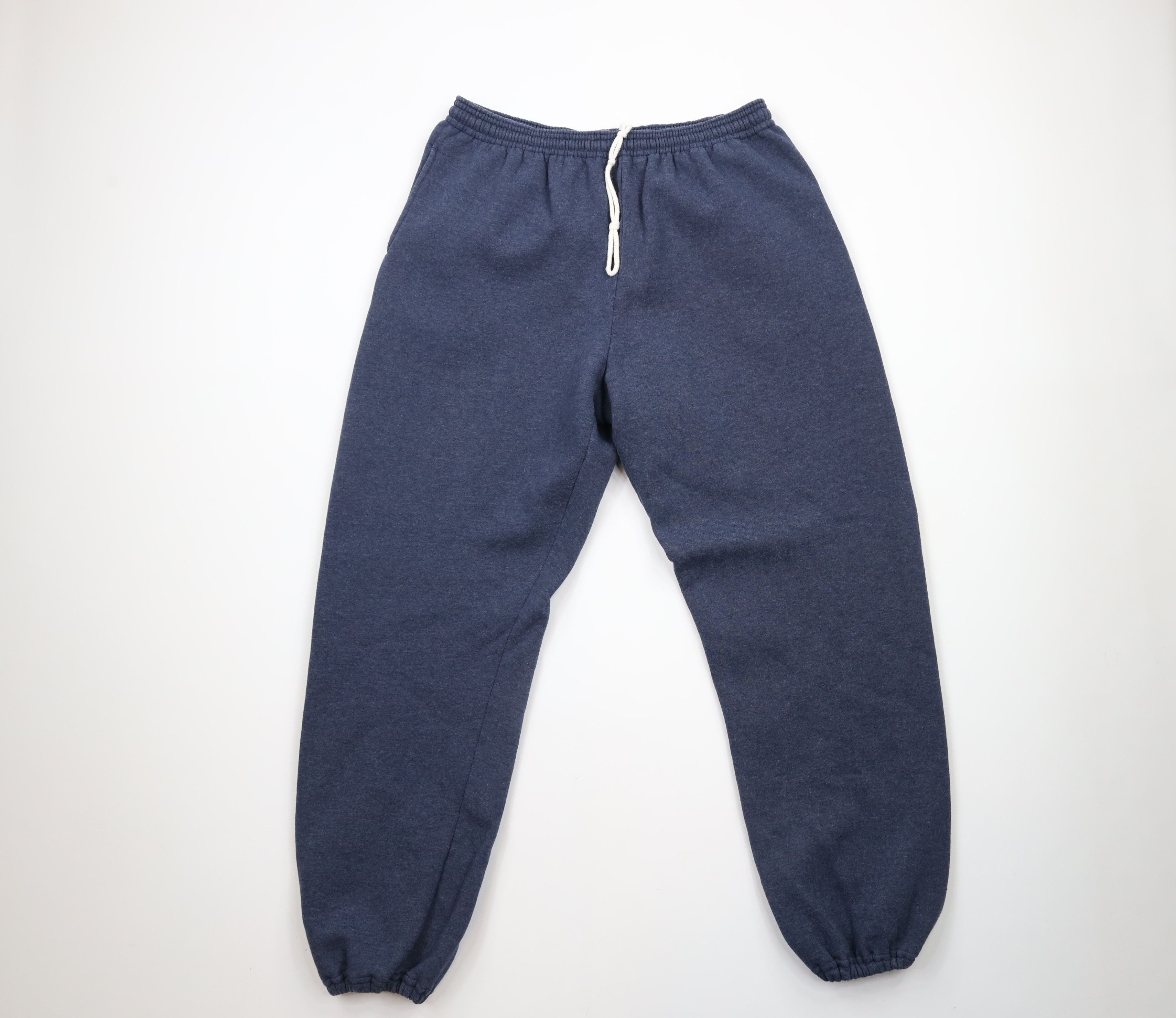Russell Athletic × Vintage Vintage 90s Russell Athletic Cuffed Sweatpants Joggers Blue Size US 38 / EU 54 - 1 Thumbnail