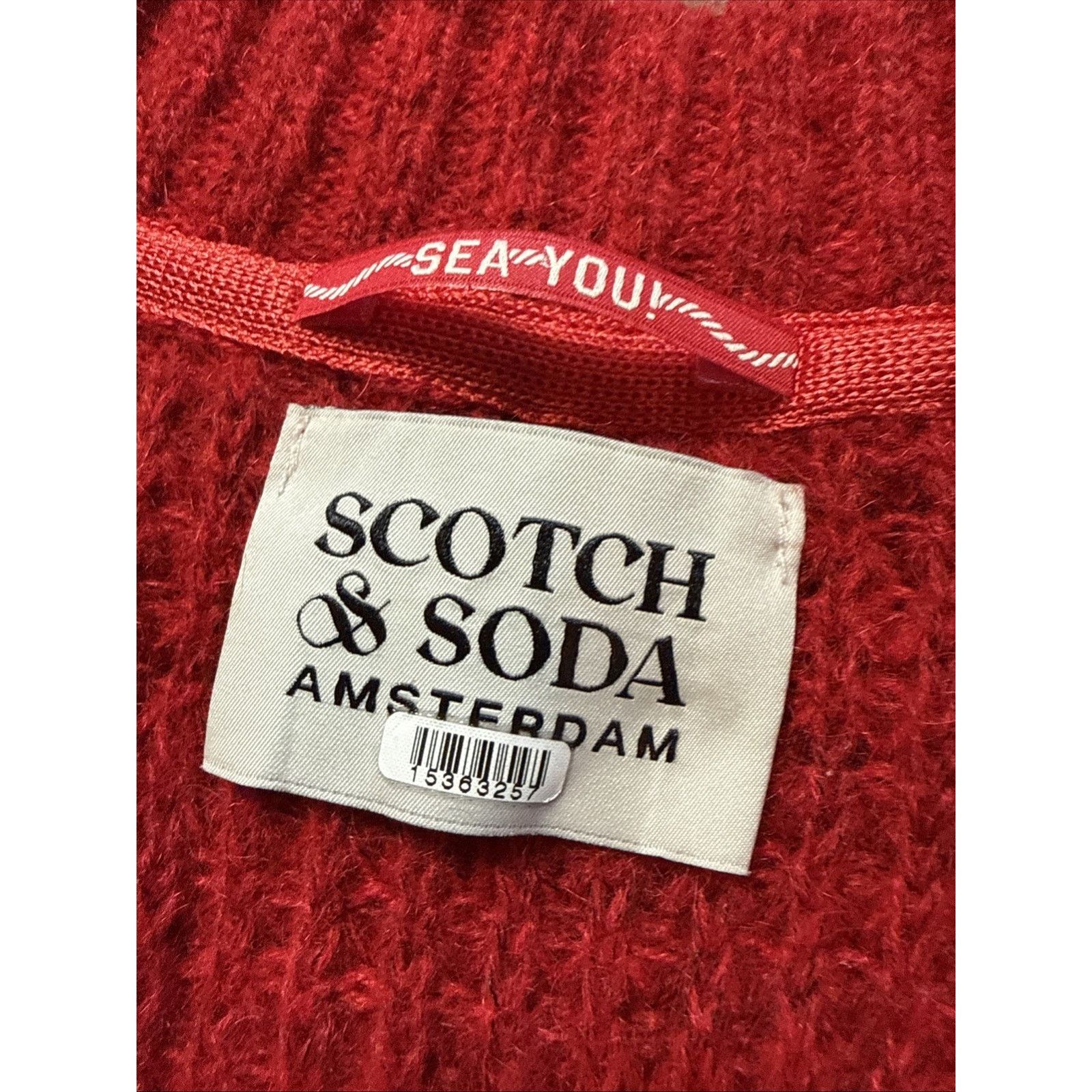 Scotch & Soda Scotch & Soda V-Neck Cozy Oversized Luxe Wool Mohair Blend Size L / US 10 / IT 46 - 3 Thumbnail