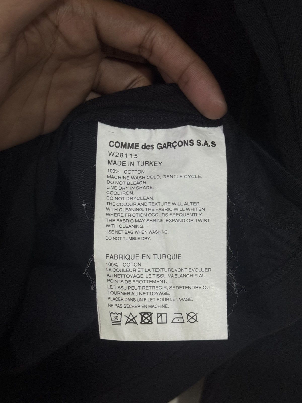 Comme des Garcons Back Logo Long Sleeve Tee W28115 Size US L / EU 52-54 / 3 - 5 Thumbnail