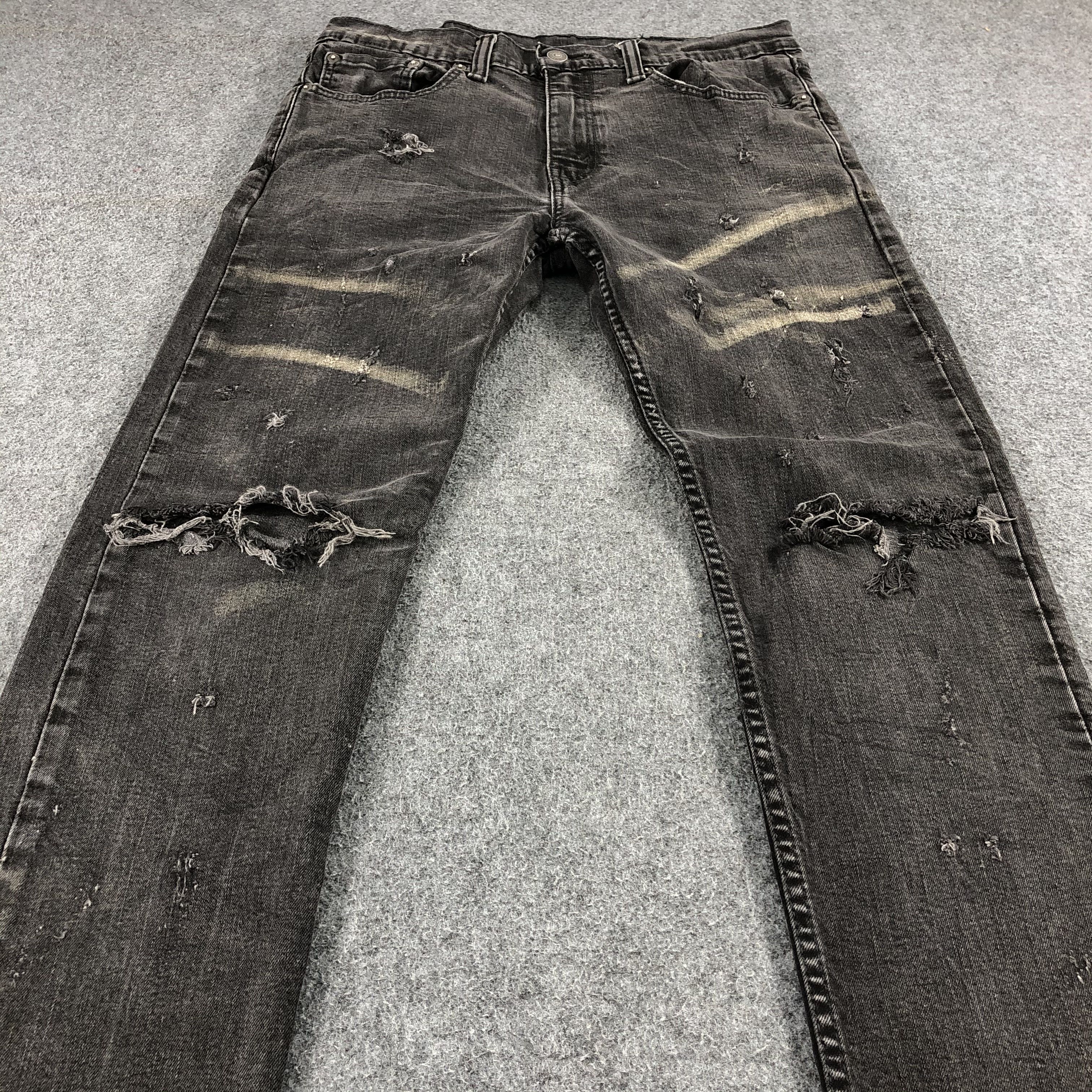 Levi's Vintage Distress Levis 502 Earth Tone Jeans-J1204 Size US 32 / EU 48 - 3 Thumbnail
