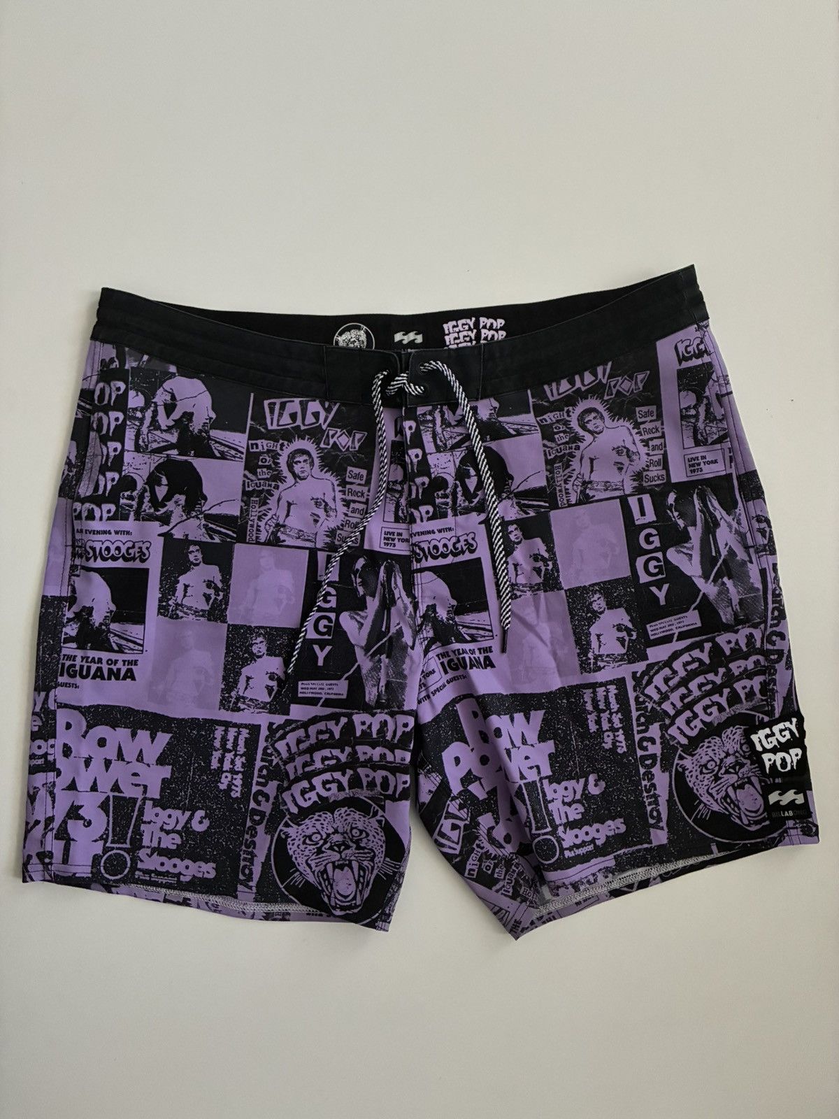 Billabong Billabong shorts Iggy Pop rare band rock archive art garde Size US 38 / EU 54 - 1 Thumbnail