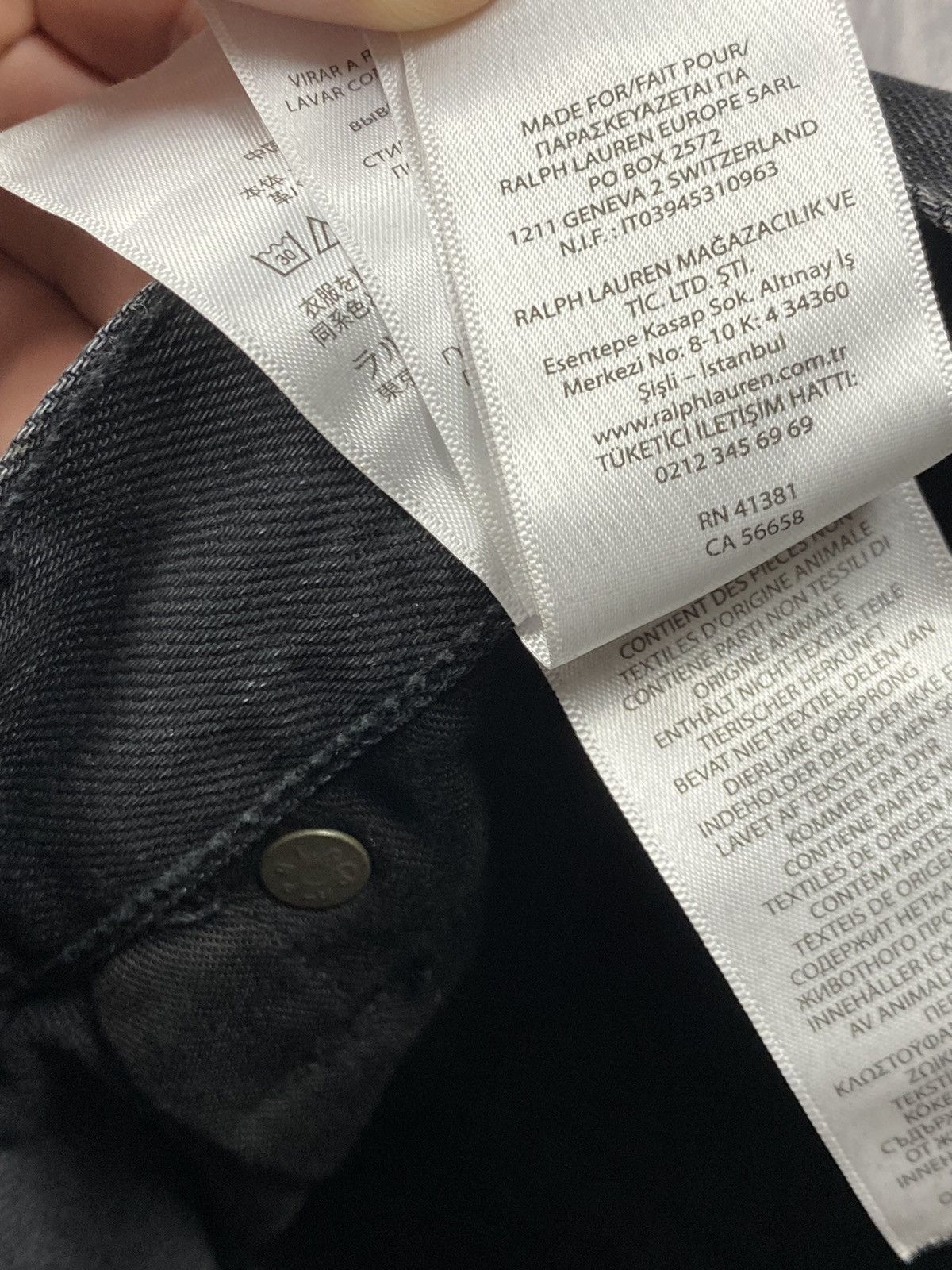Polo Ralph Lauren × Ralph Lauren Polo Ralph Lauren rare black label biker jeans pants Size 26" / US 2 / IT 38 - 14 Thumbnail