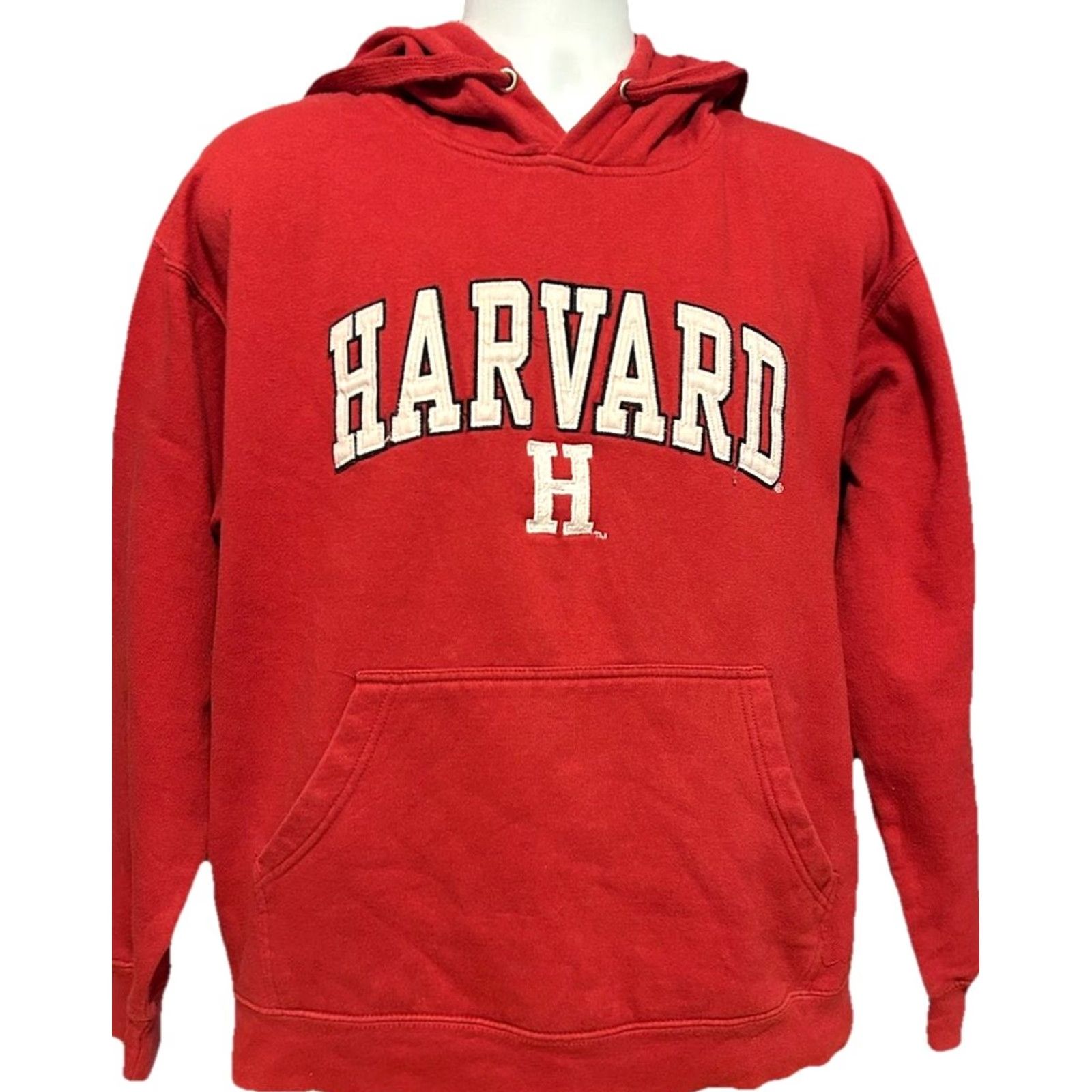 KangaROOS VTG Harvard University Hoodie Men Medium Maroon Kangaroo Pocket Drawstrings Logo Hooded Pullover Size US M / EU 48-50 / 2 - 2 Thumbnail