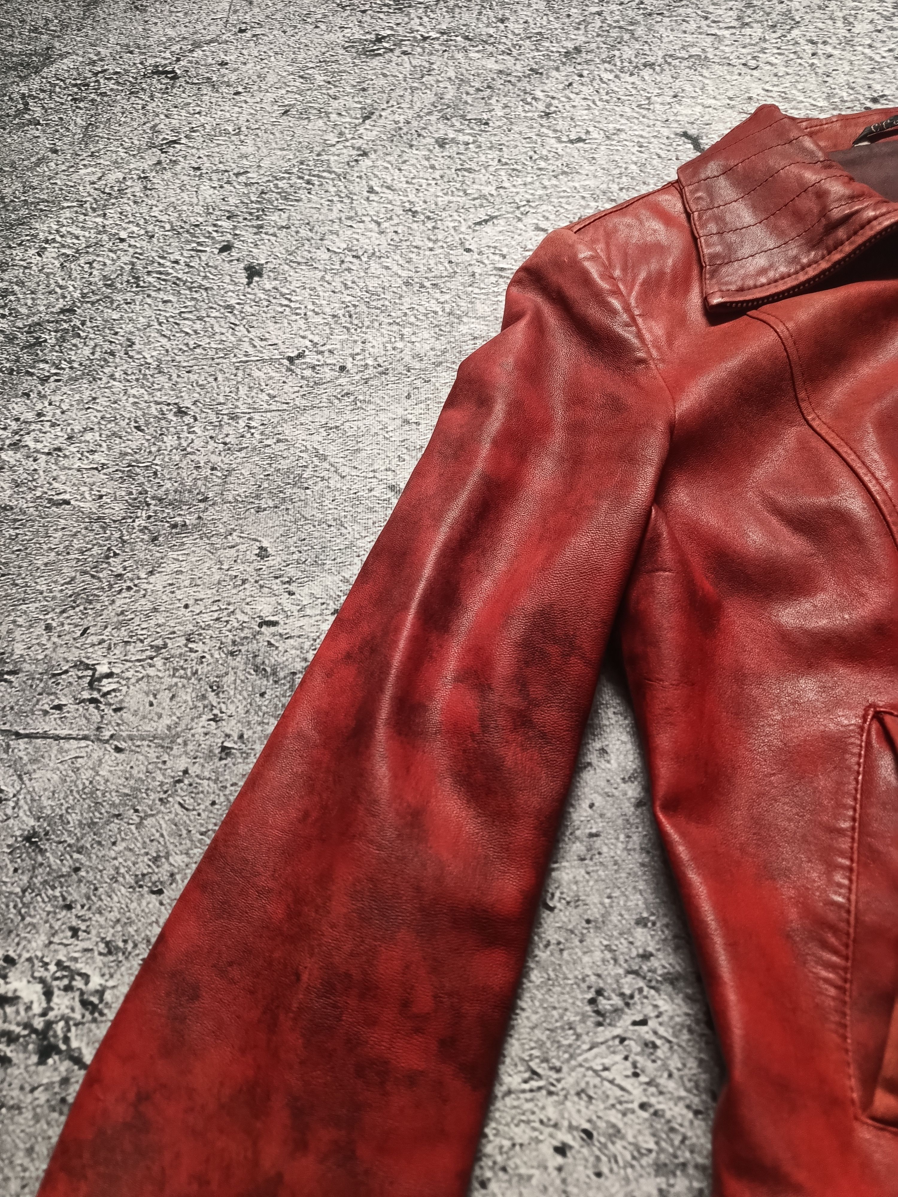 Vintage Vintage Faded Leather Jacket Size M / US 6-8 / IT 42-44 - 7 Thumbnail