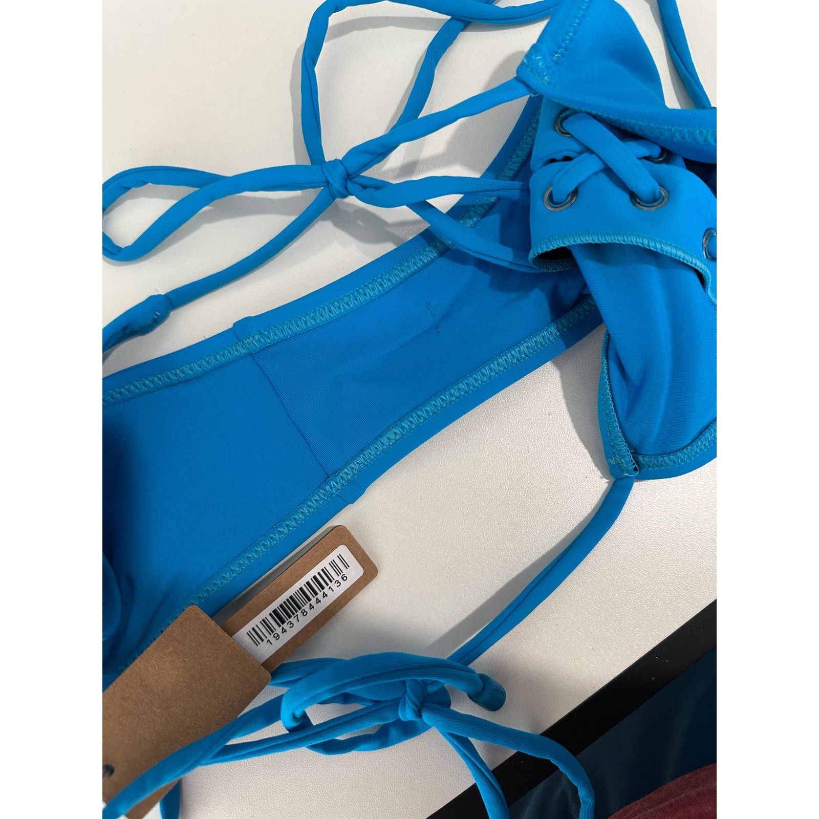 SKIMS NWT Skims Lace-Up Monokini Turquoise One-Piece Swimsuit XS Size XS / US 0-2 / IT 36-38 - 11 Thumbnail