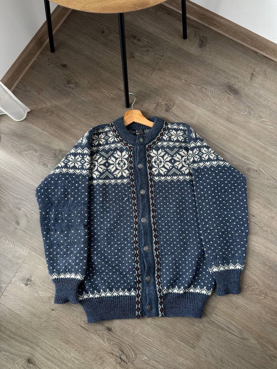 Dale Of Norway × Vintage Dale of Norway Cardigan Wool Nordic Snowflake Knit Sweater Size US M / EU 48-50 / 2 - 6 Thumbnail