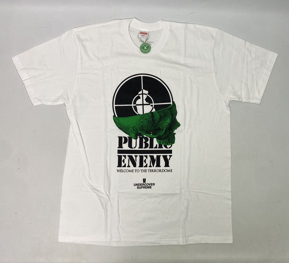 Supreme Public Enemy T-shirt, size XL, white, with print, new Size US XL / EU 56 / 4 - 1 Thumbnail
