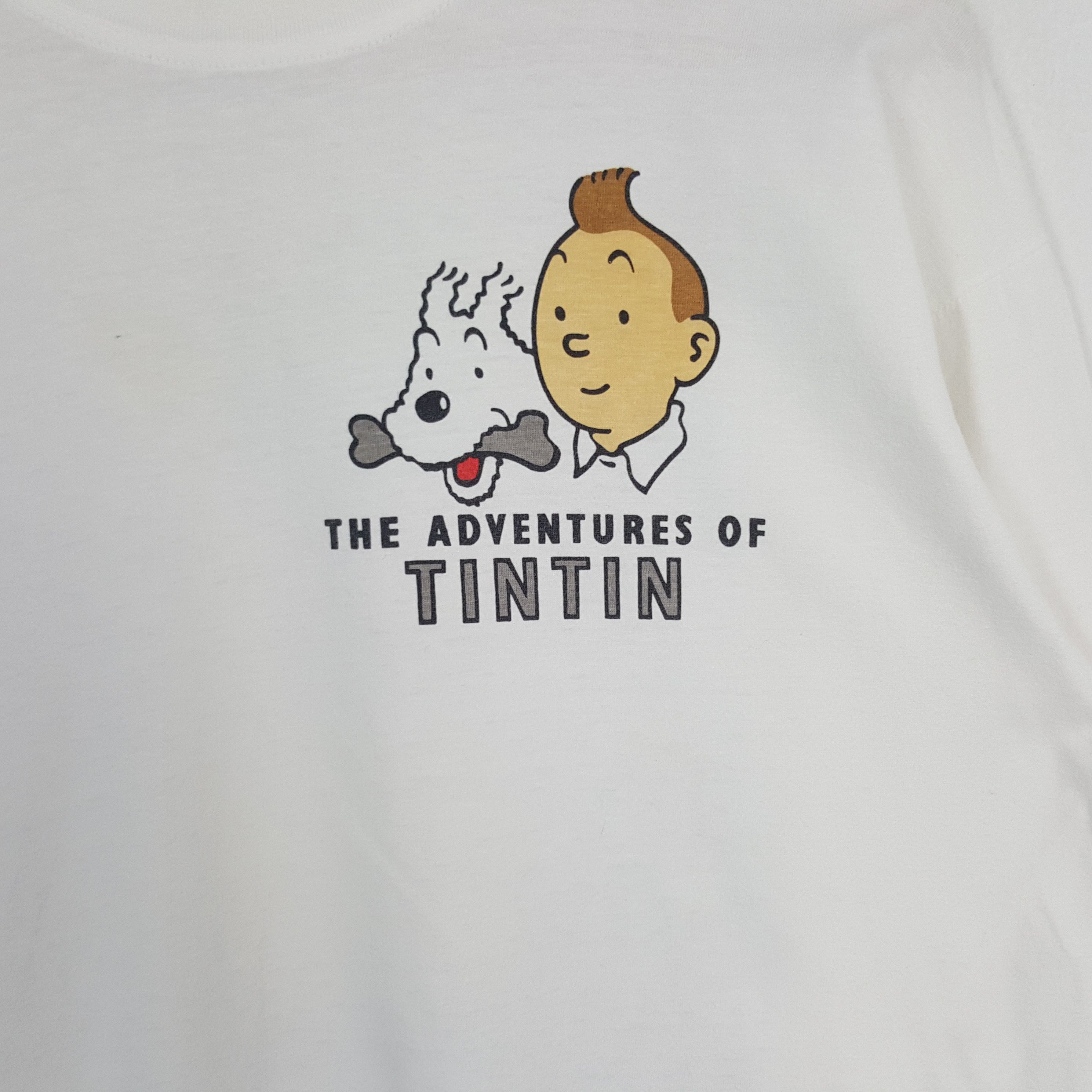 Cartoon Network × Vintage Vintage Tintin In The Congo American Cartoon Movie Tshirt Size US L / EU 52-54 / 3 - 4 Thumbnail